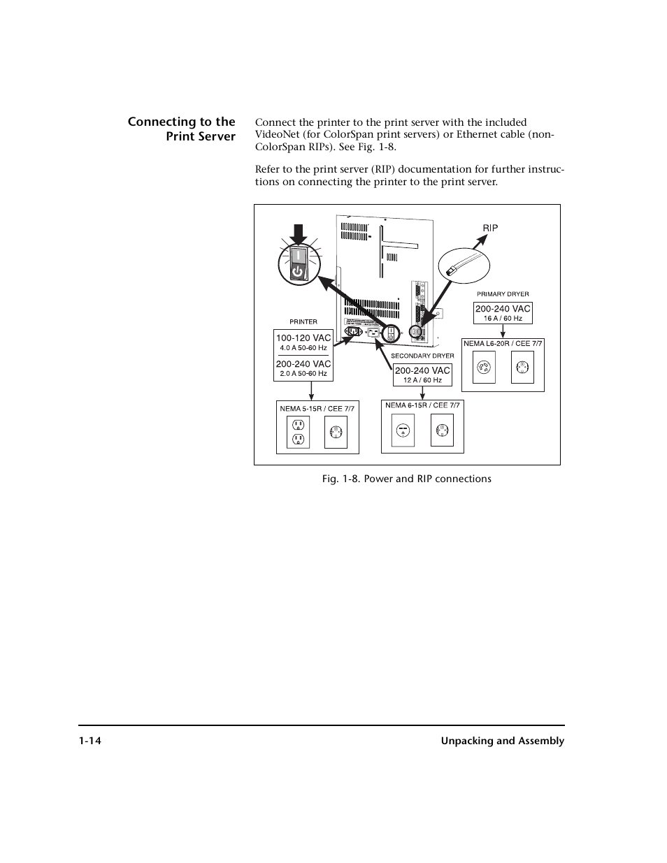 Connecting to the printserver, Connecting to the print server -14 | HP 0706124 REV B User Manual | Page 26 / 150