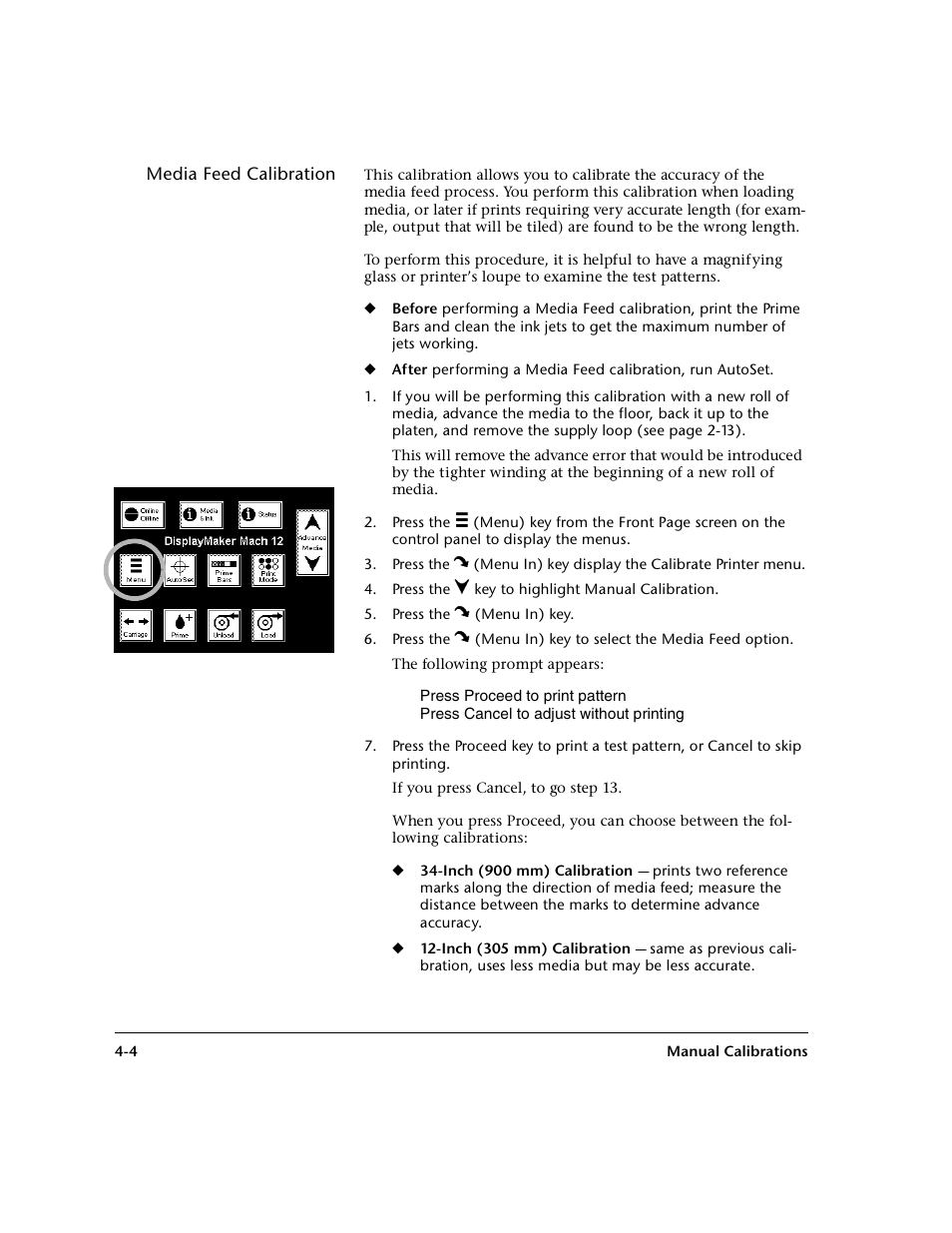 Media feed calibration | HP 0706124 REV B User Manual | Page 92 / 150