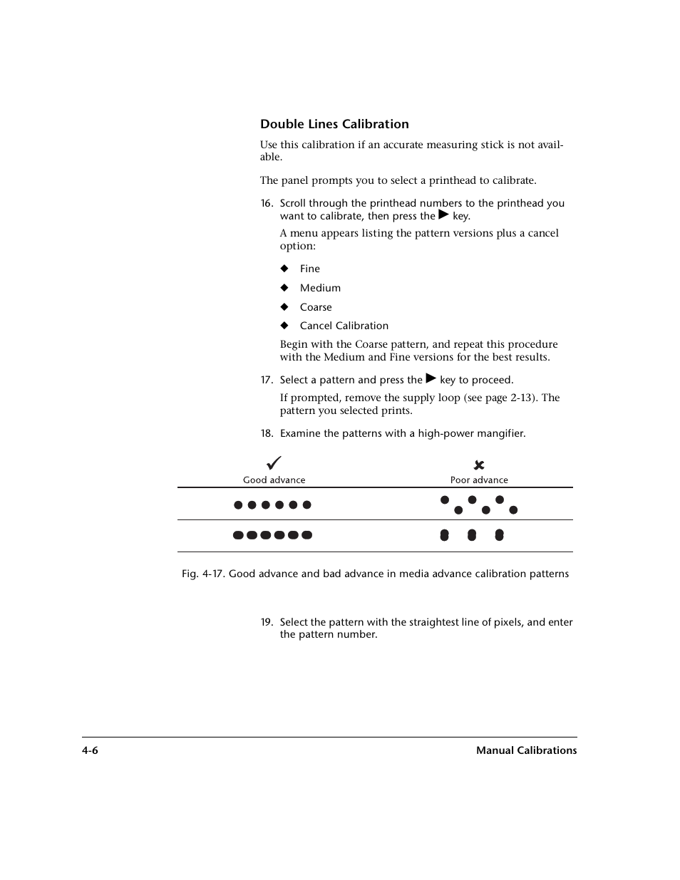 Double lines calibration | HP 0706124 REV B User Manual | Page 94 / 150