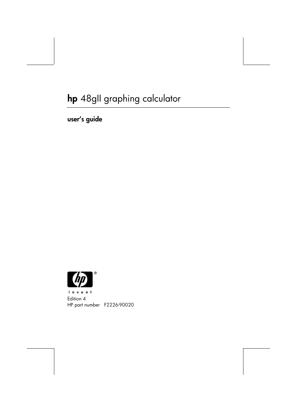 HP 48gII User Manual | 864 pages