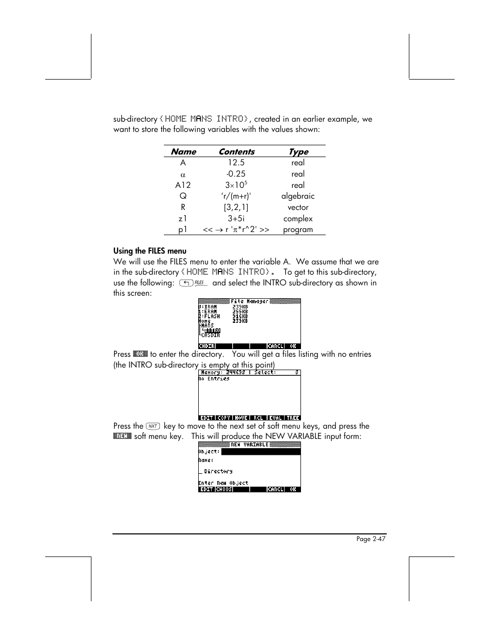 HP 48gII User Manual | Page 105 / 864