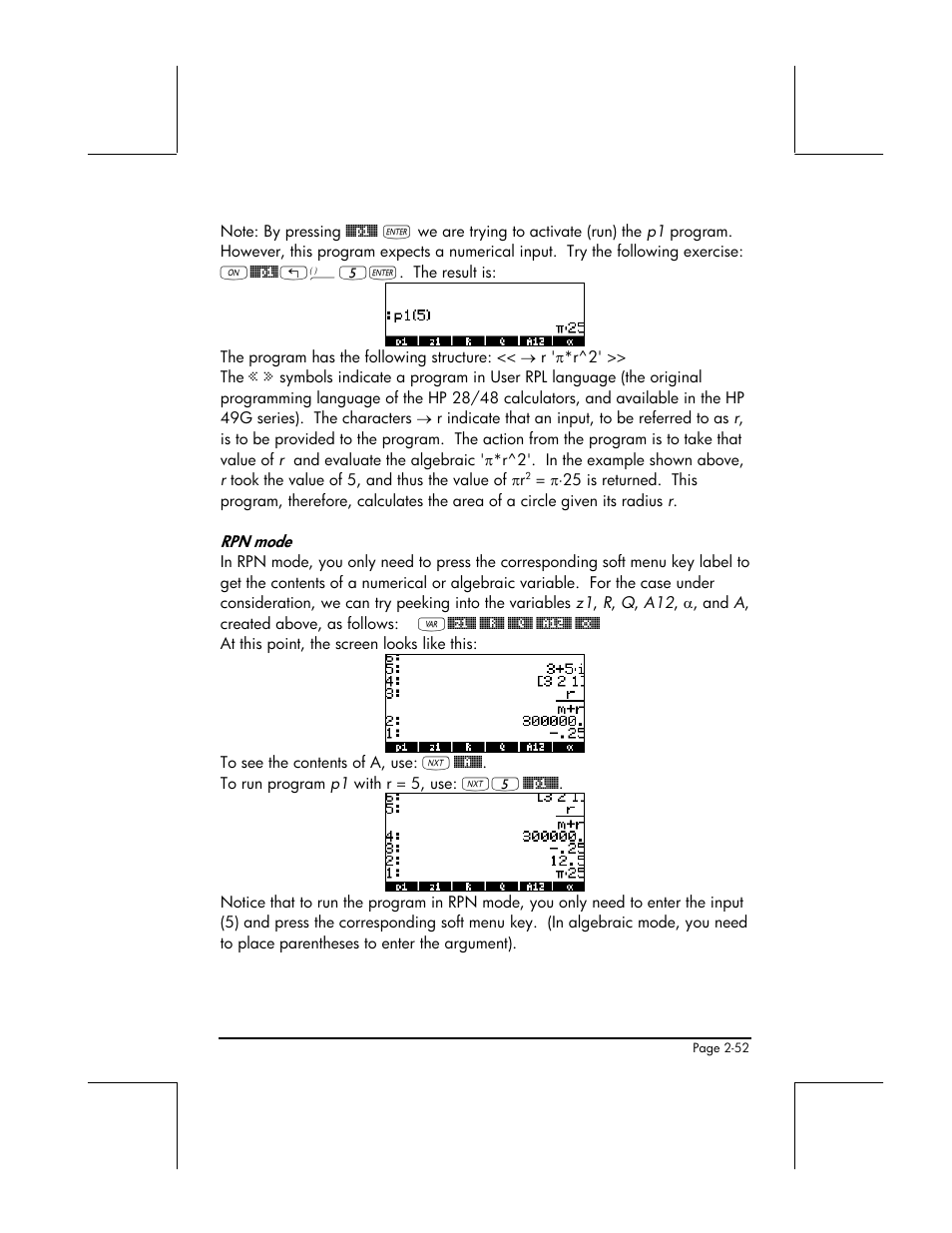 HP 48gII User Manual | Page 110 / 864