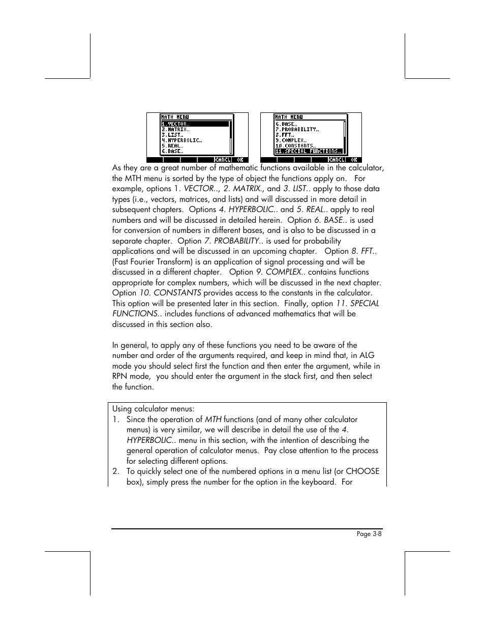 HP 48gII User Manual | Page 133 / 864