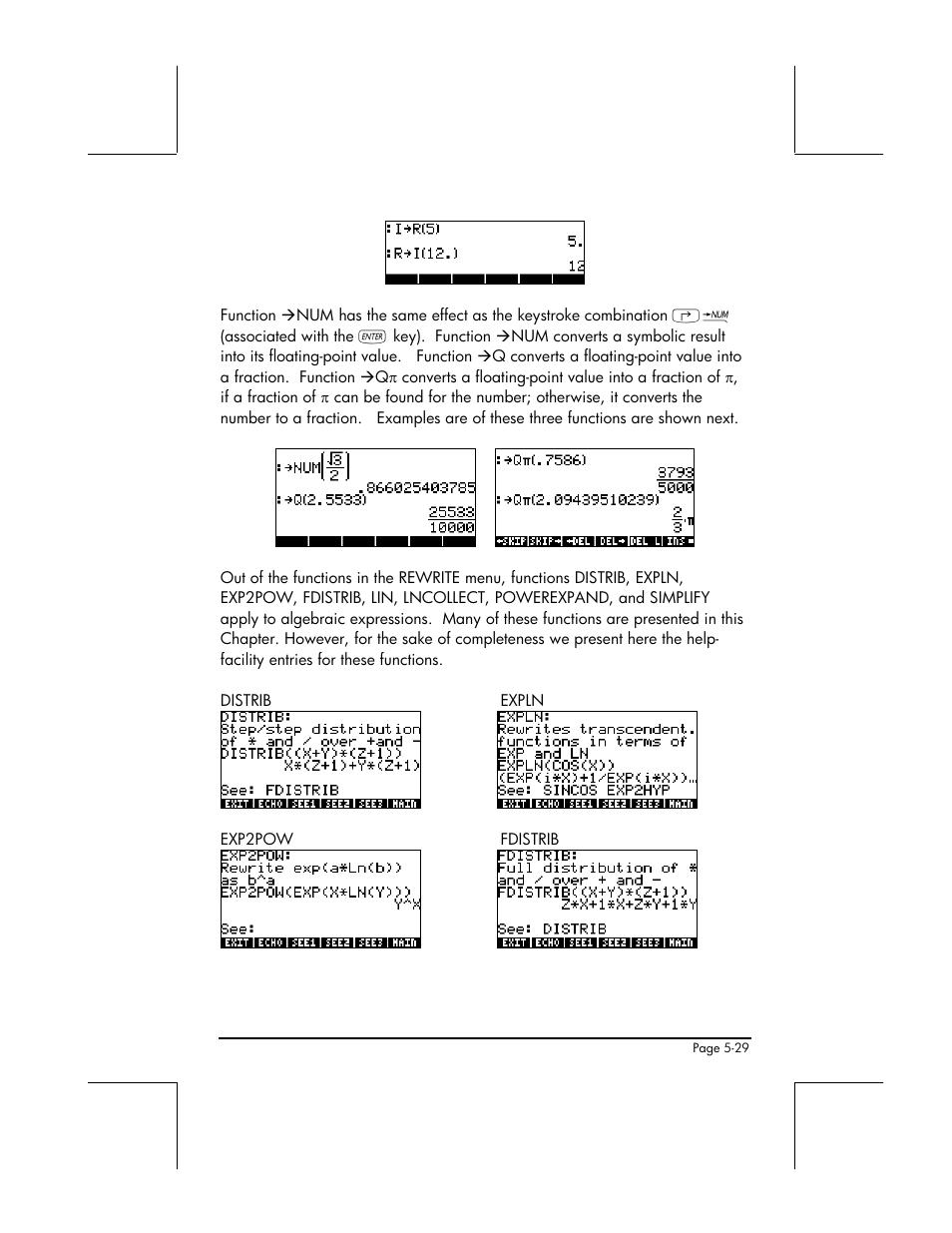 HP 48gII User Manual | Page 200 / 864