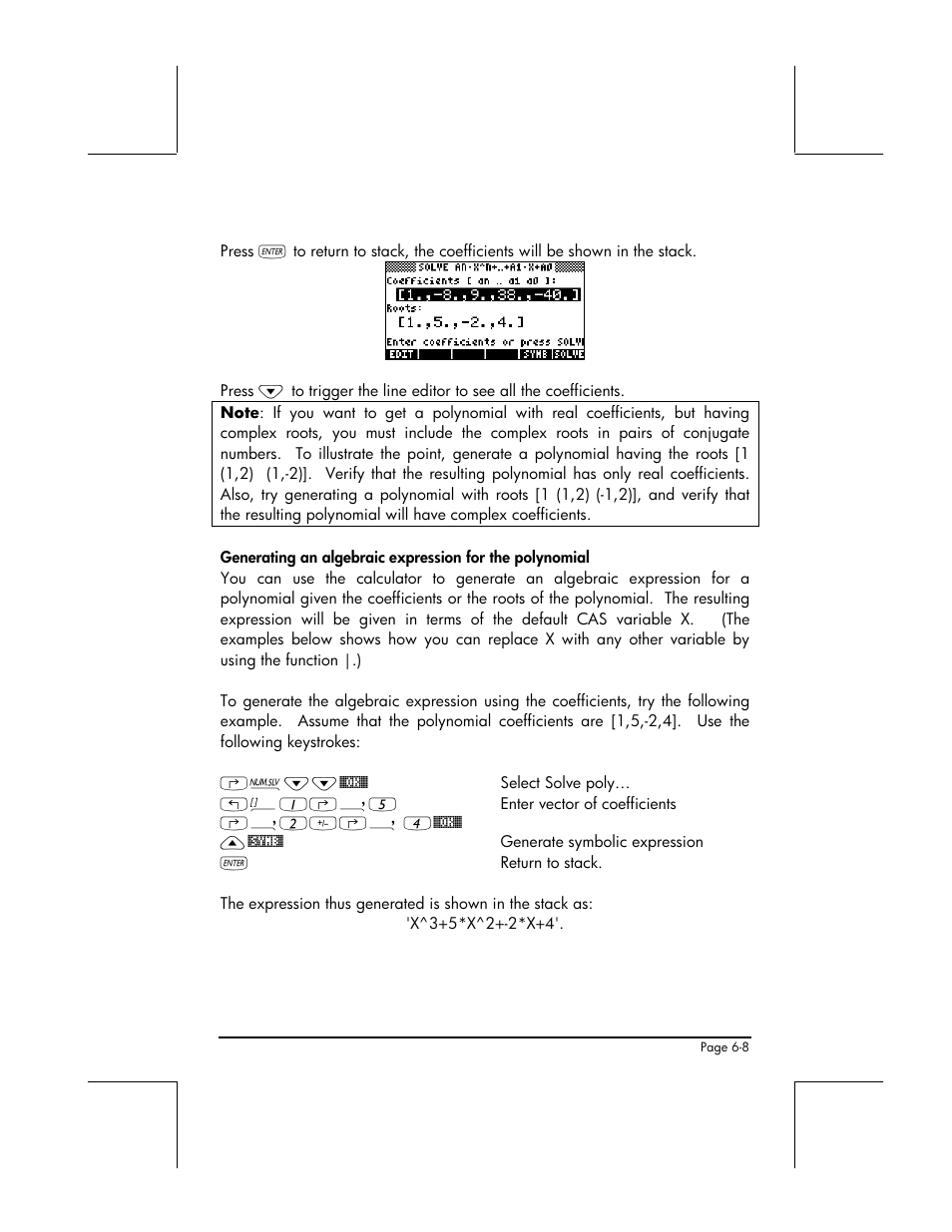 HP 48gII User Manual | Page 209 / 864