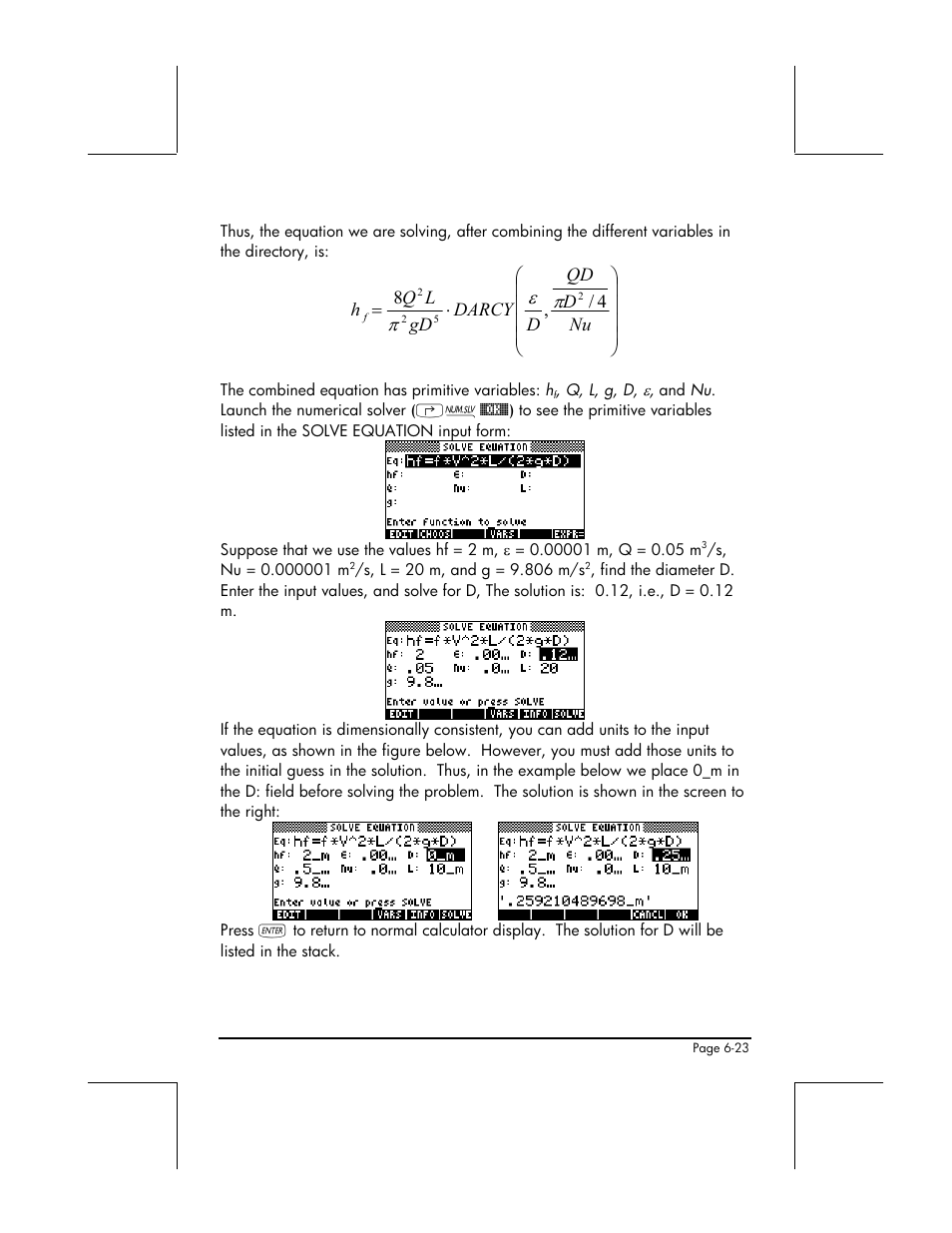 HP 48gII User Manual | Page 224 / 864