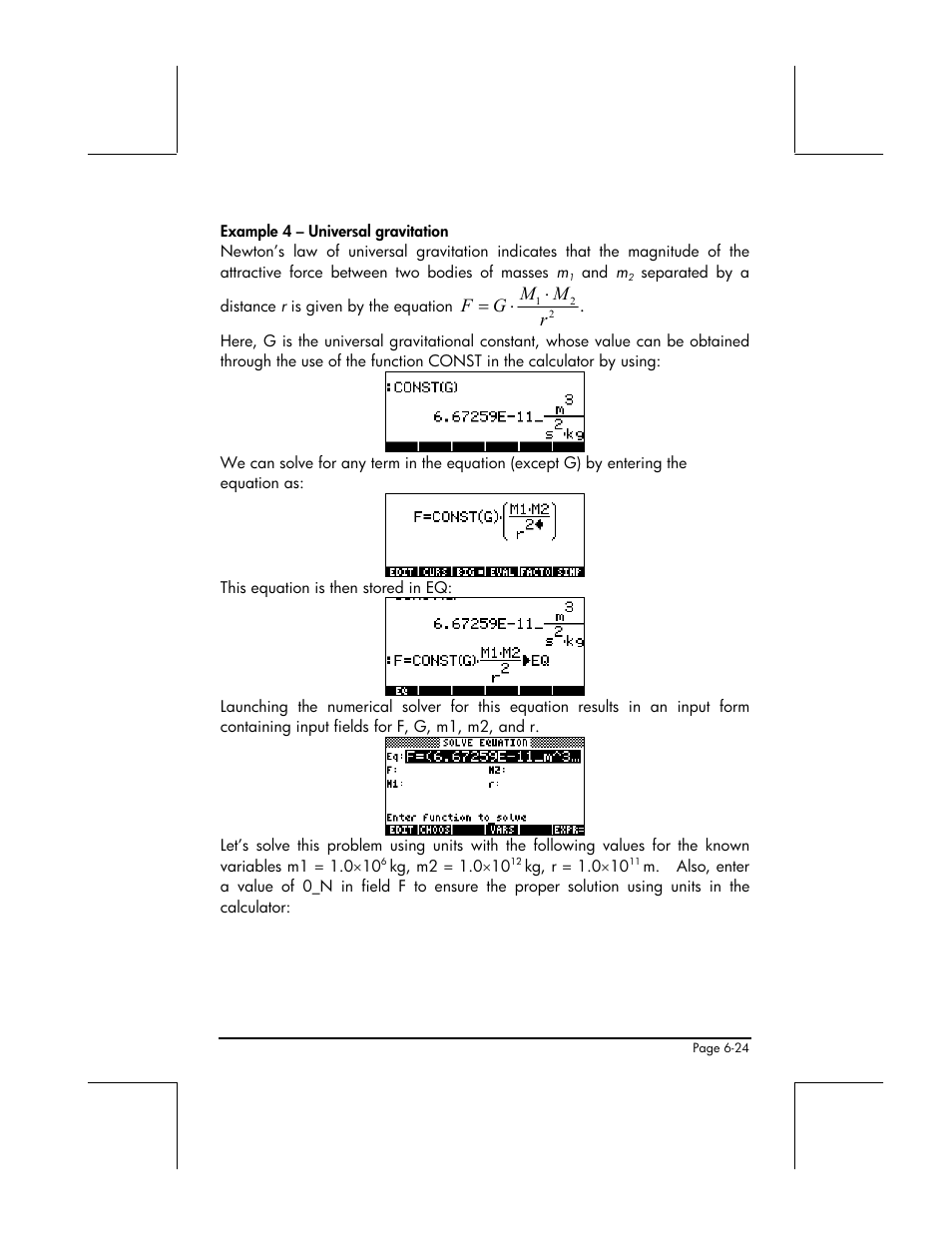 Rm m g f | HP 48gII User Manual | Page 225 / 864