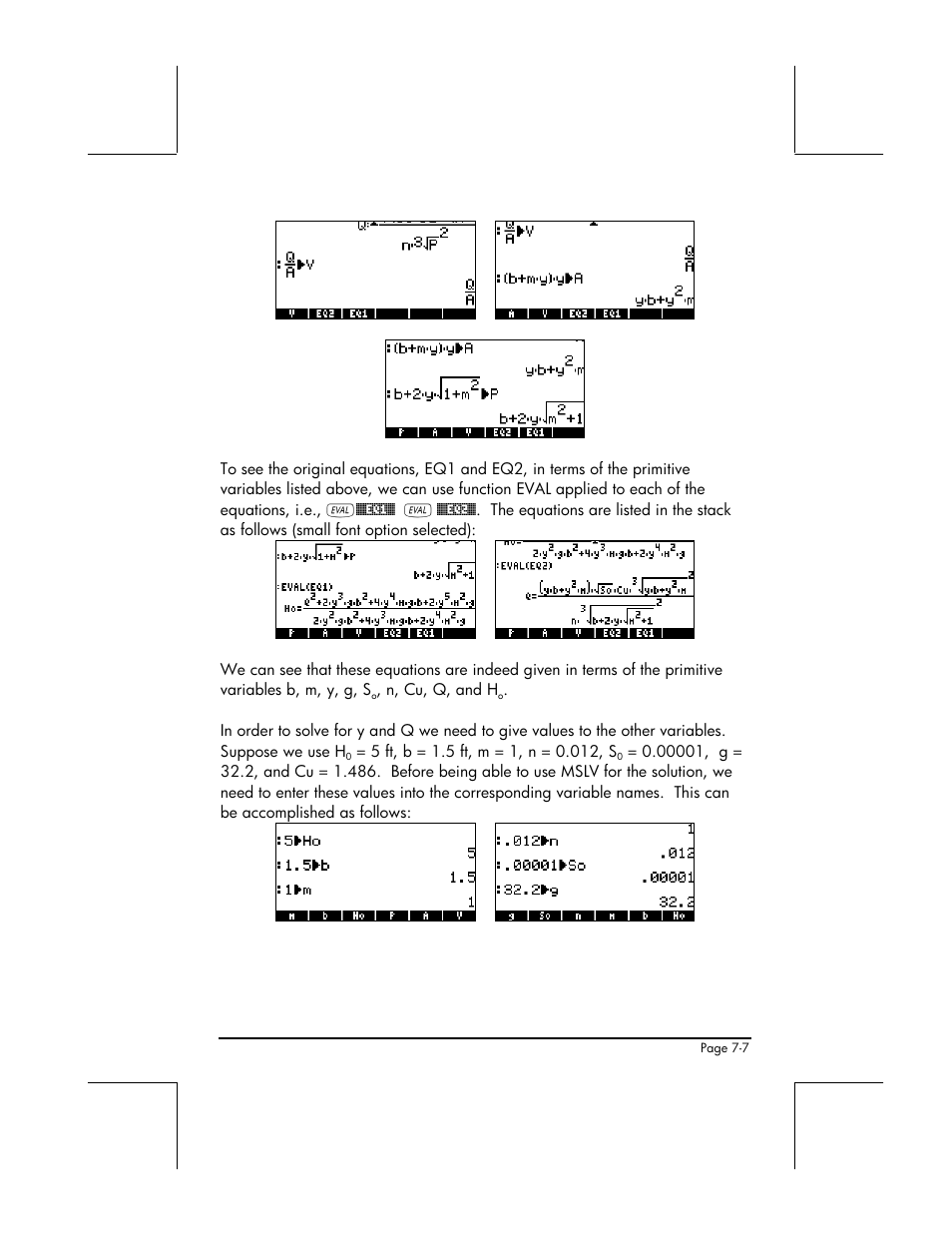 HP 48gII User Manual | Page 241 / 864