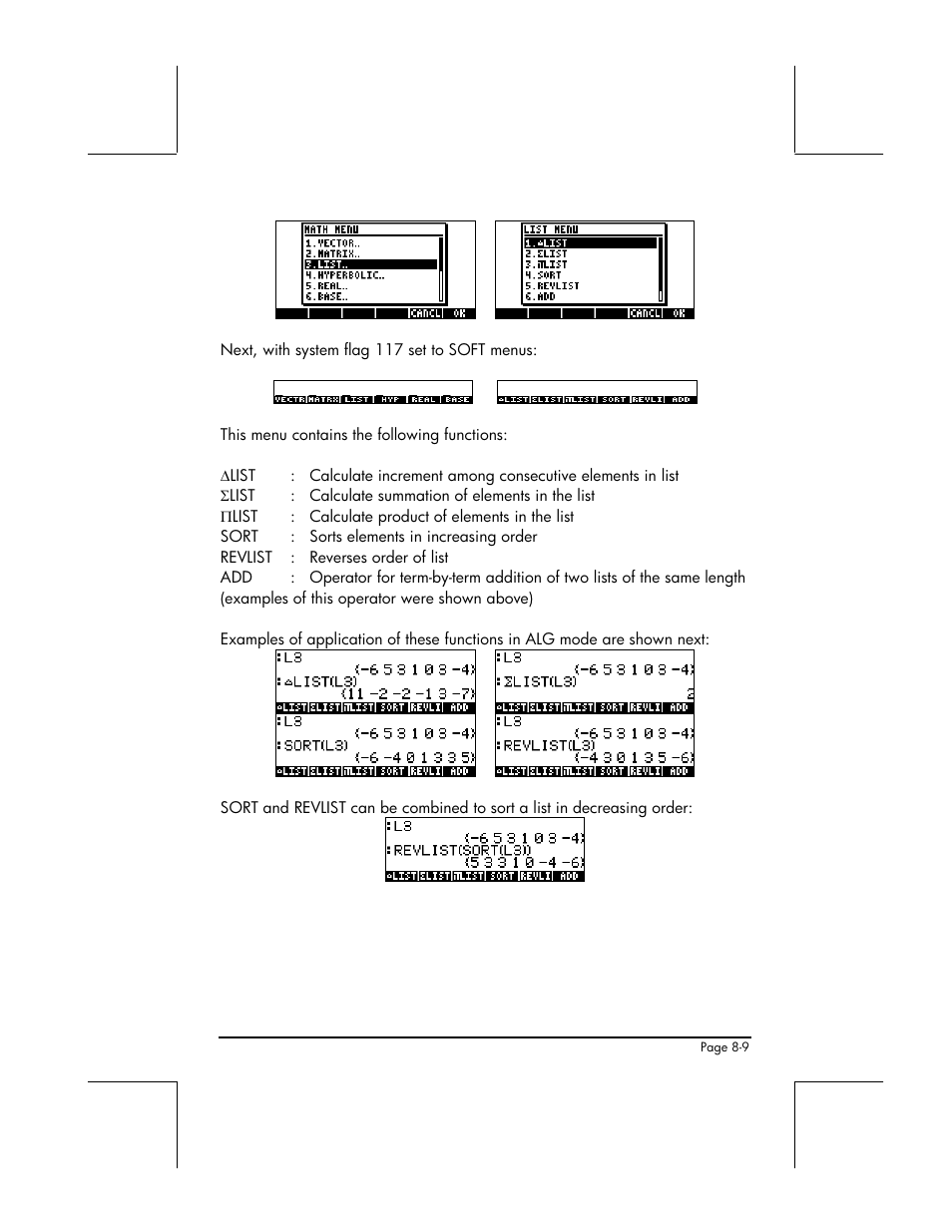 HP 48gII User Manual | Page 264 / 864