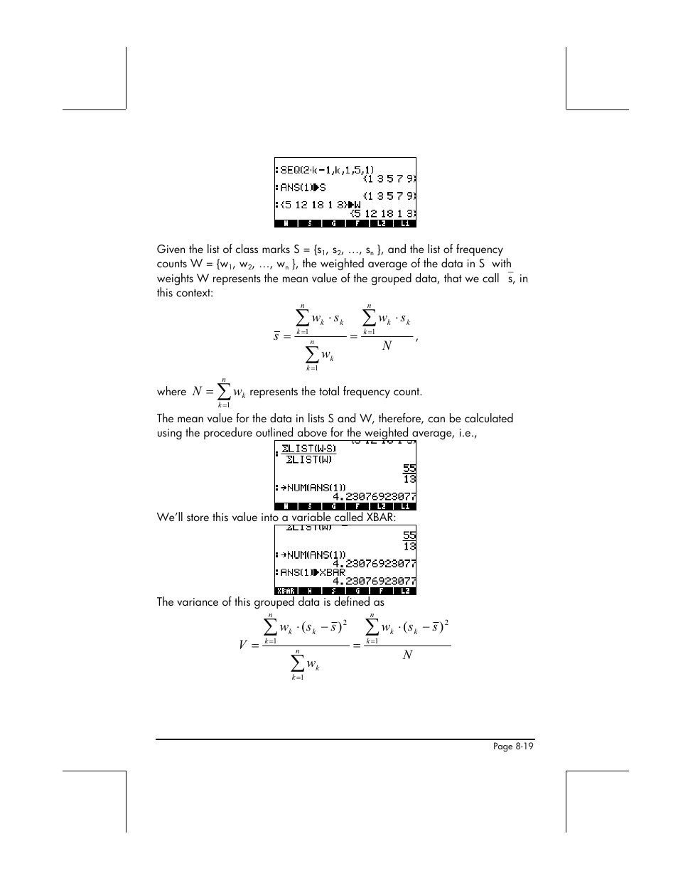 HP 48gII User Manual | Page 274 / 864