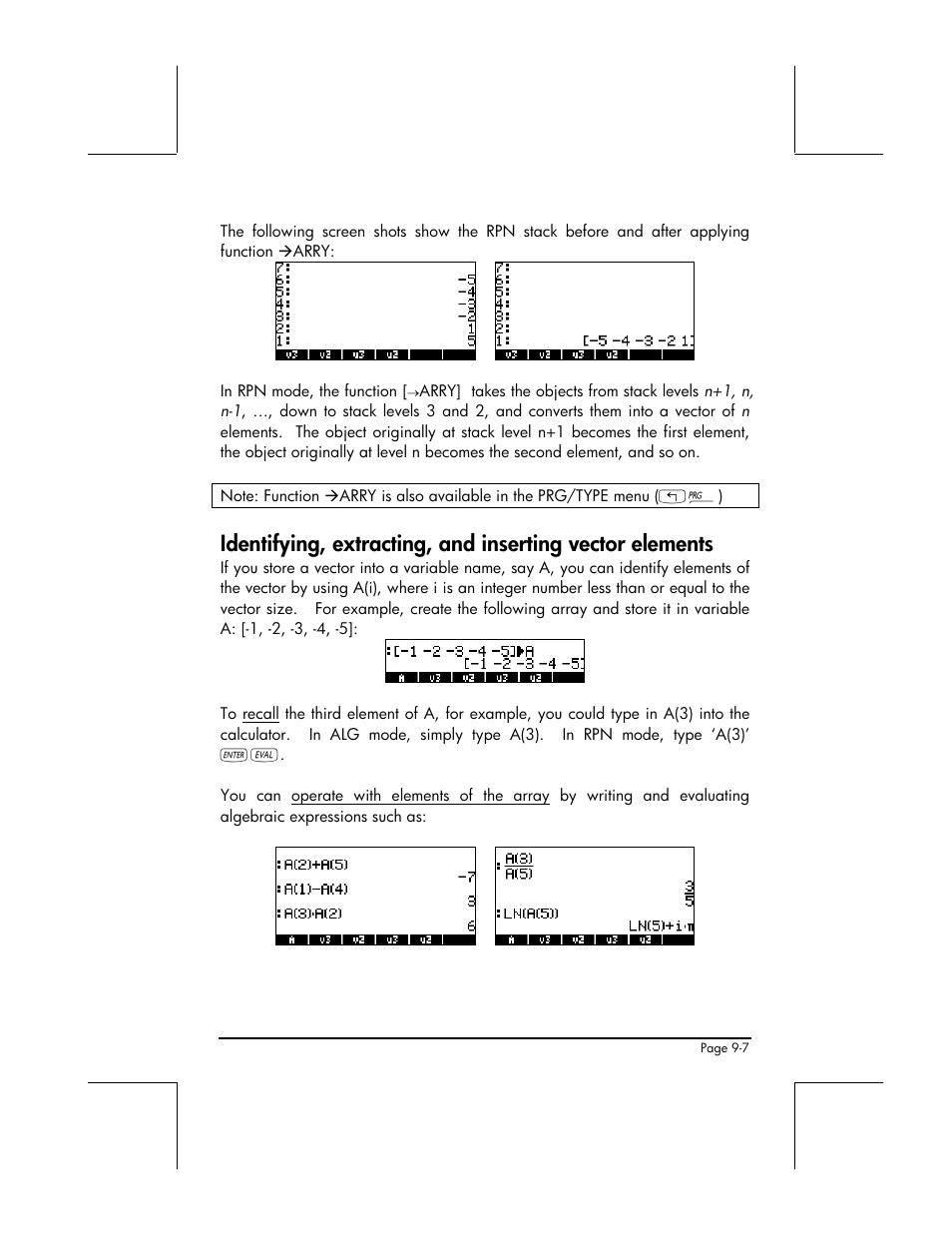 HP 48gII User Manual | Page 282 / 864