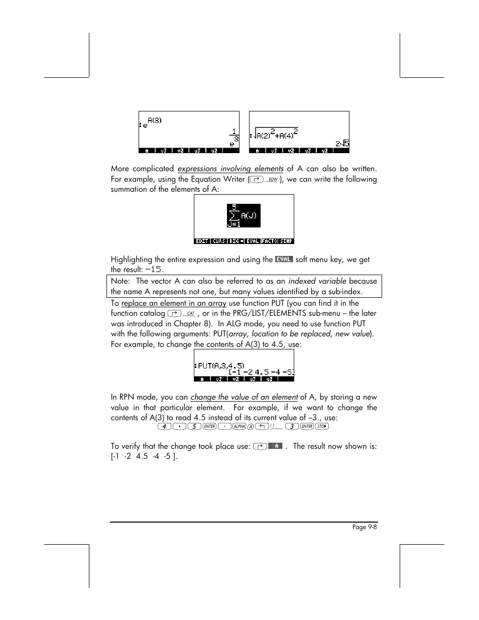 HP 48gII User Manual | Page 283 / 864