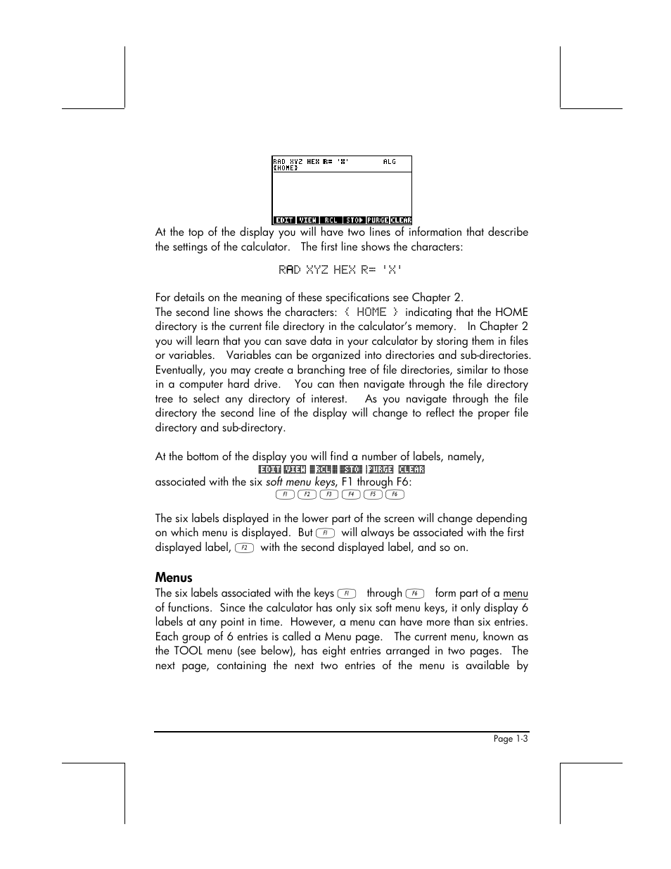 Menus | HP 48gII User Manual | Page 32 / 864