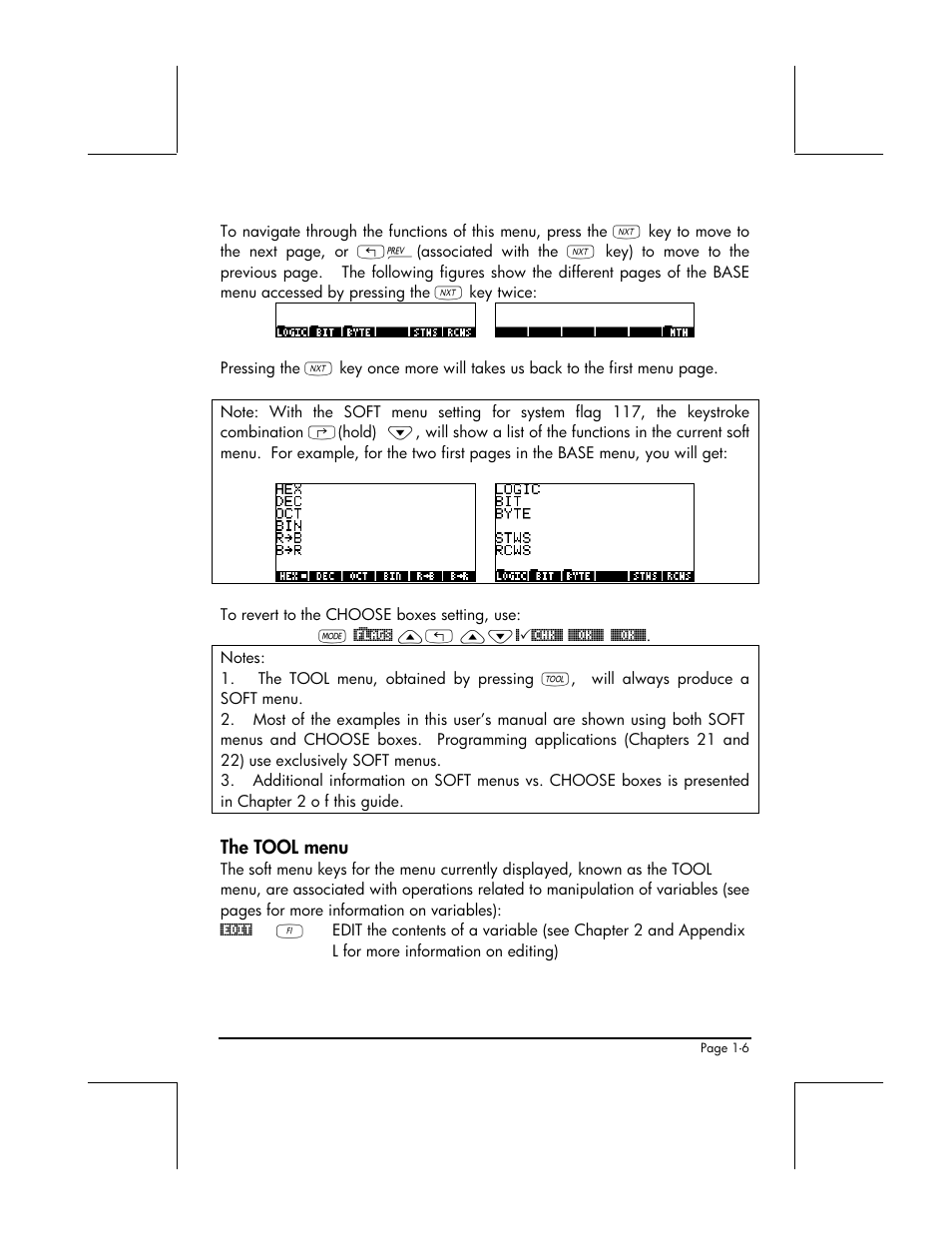 The tool menu | HP 48gII User Manual | Page 35 / 864