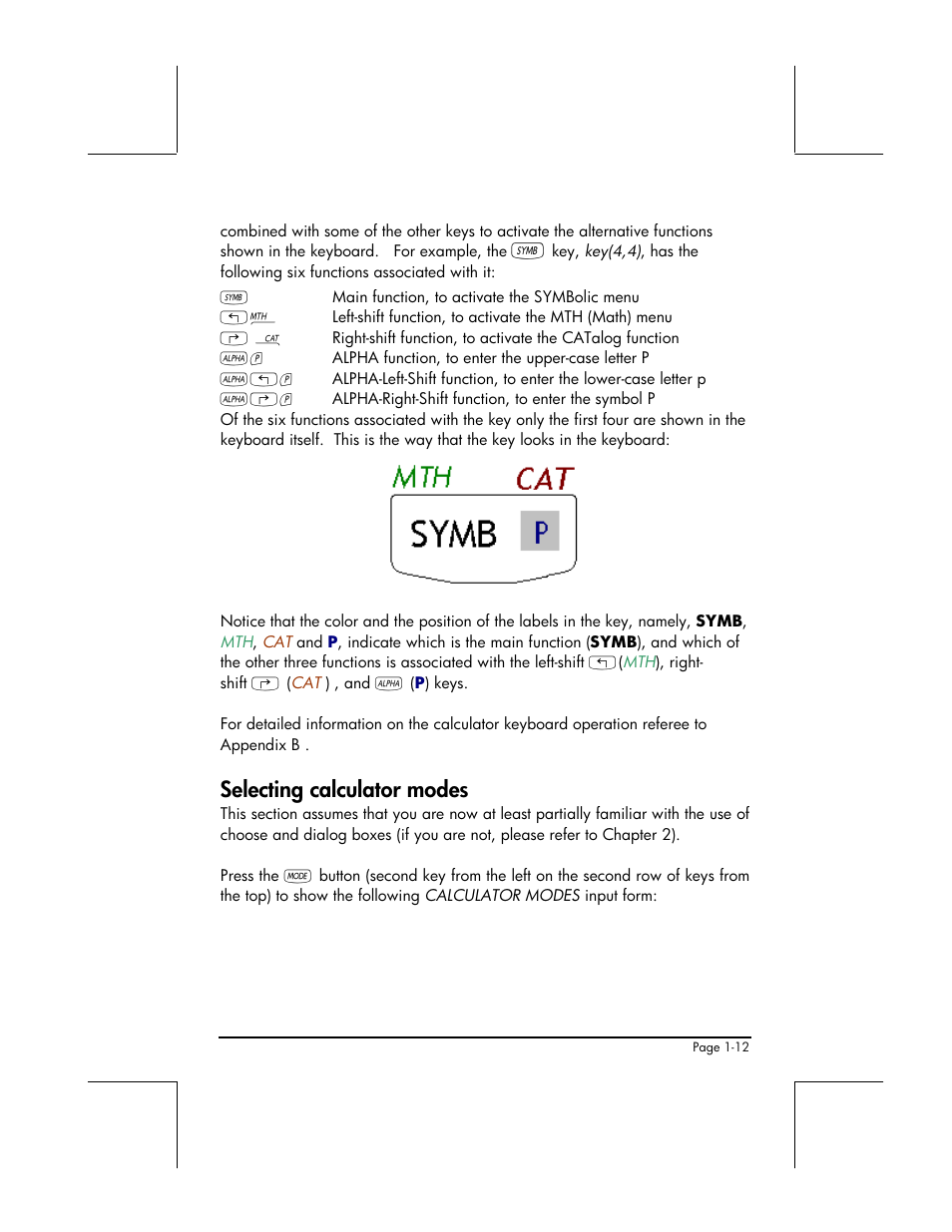 Selecting calculator modes | HP 48gII User Manual | Page 41 / 864