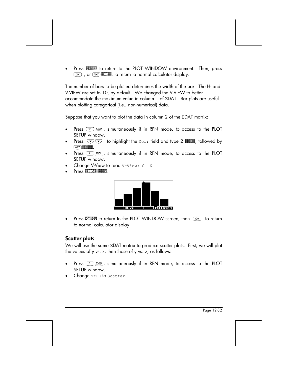 Scatter plots | HP 48gII User Manual | Page 413 / 864