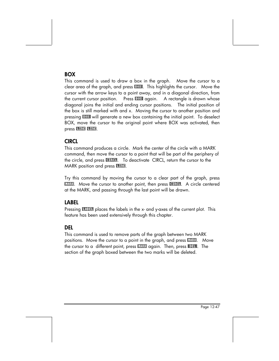Circl, Label | HP 48gII User Manual | Page 428 / 864