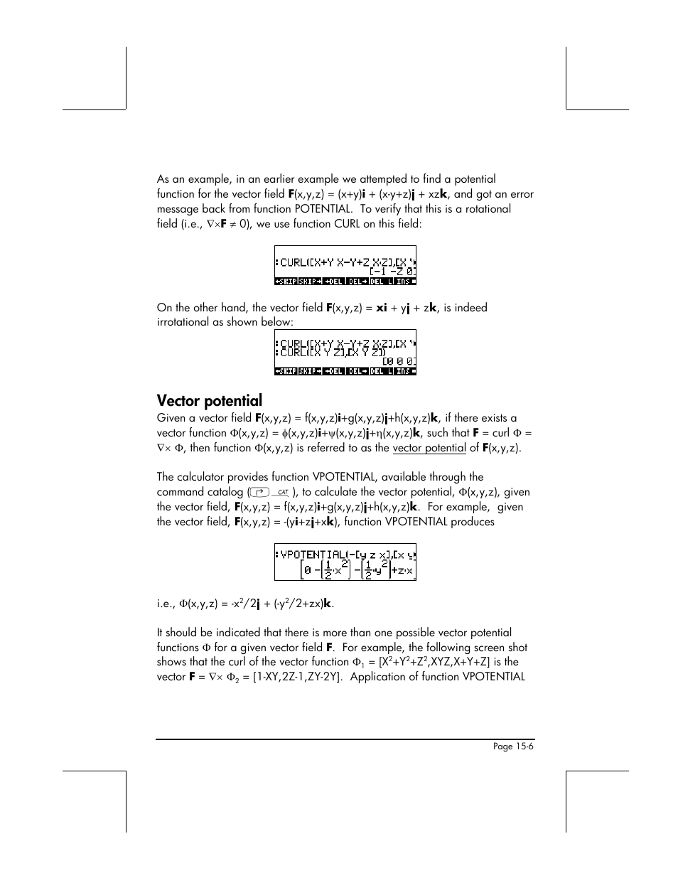 Vector potential | HP 48gII User Manual | Page 477 / 864