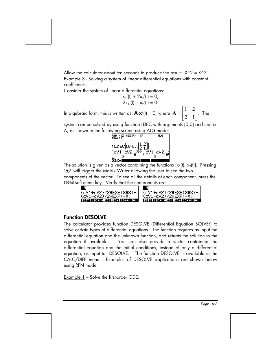 Function desolve | HP 48gII User Manual | Page 485 / 864