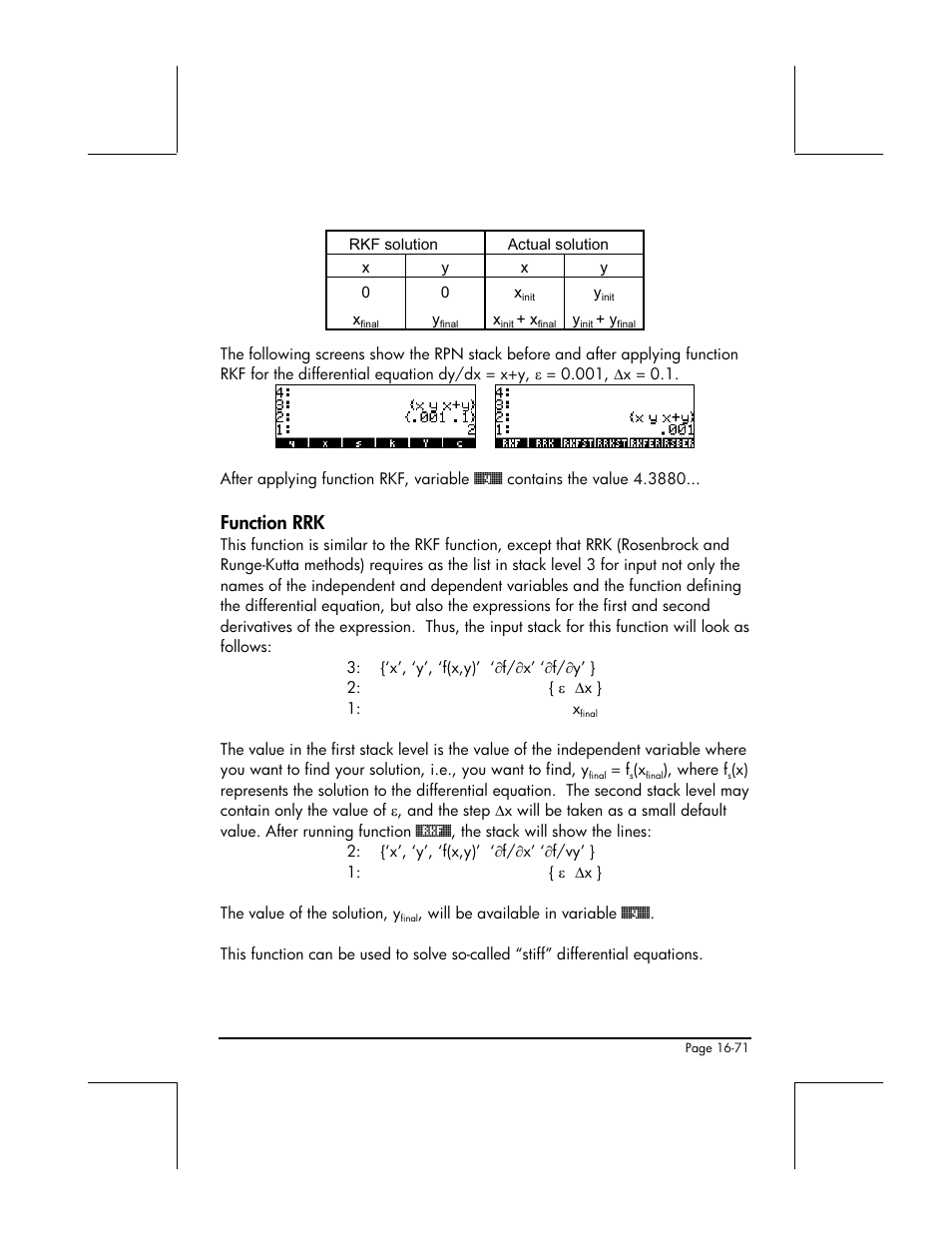 Function rrk | HP 48gII User Manual | Page 549 / 864