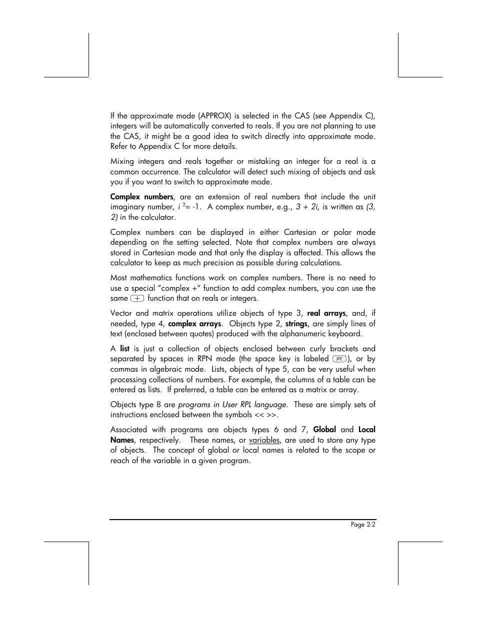 HP 48gII User Manual | Page 60 / 864