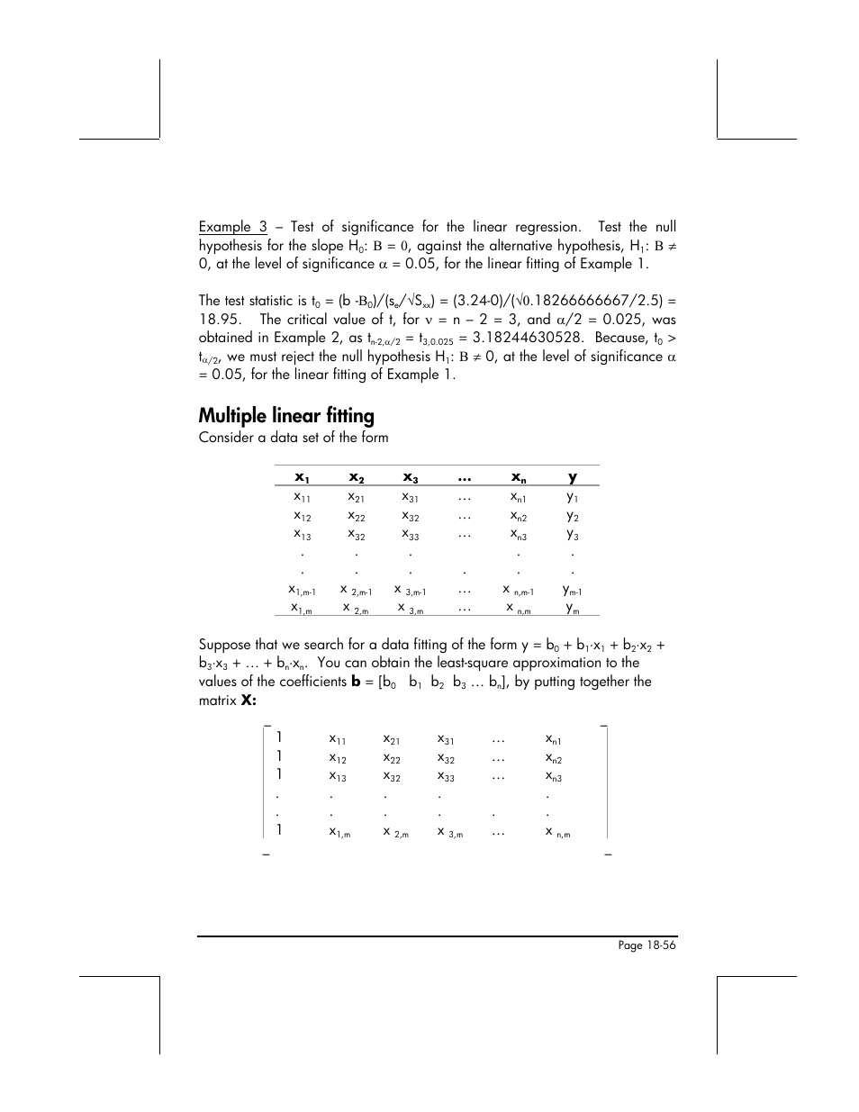 Multiple linear fitting | HP 48gII User Manual | Page 627 / 864