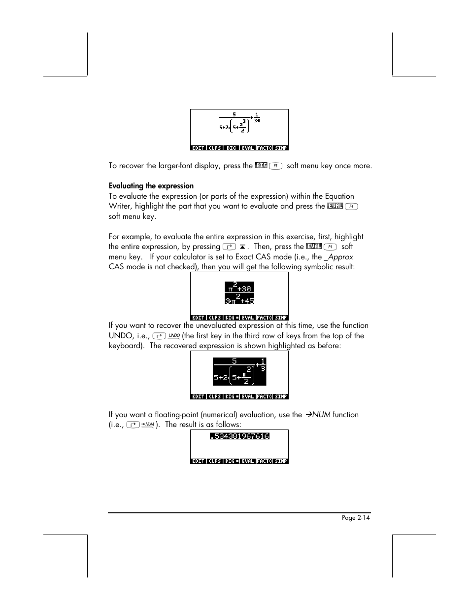 HP 48gII User Manual | Page 72 / 864