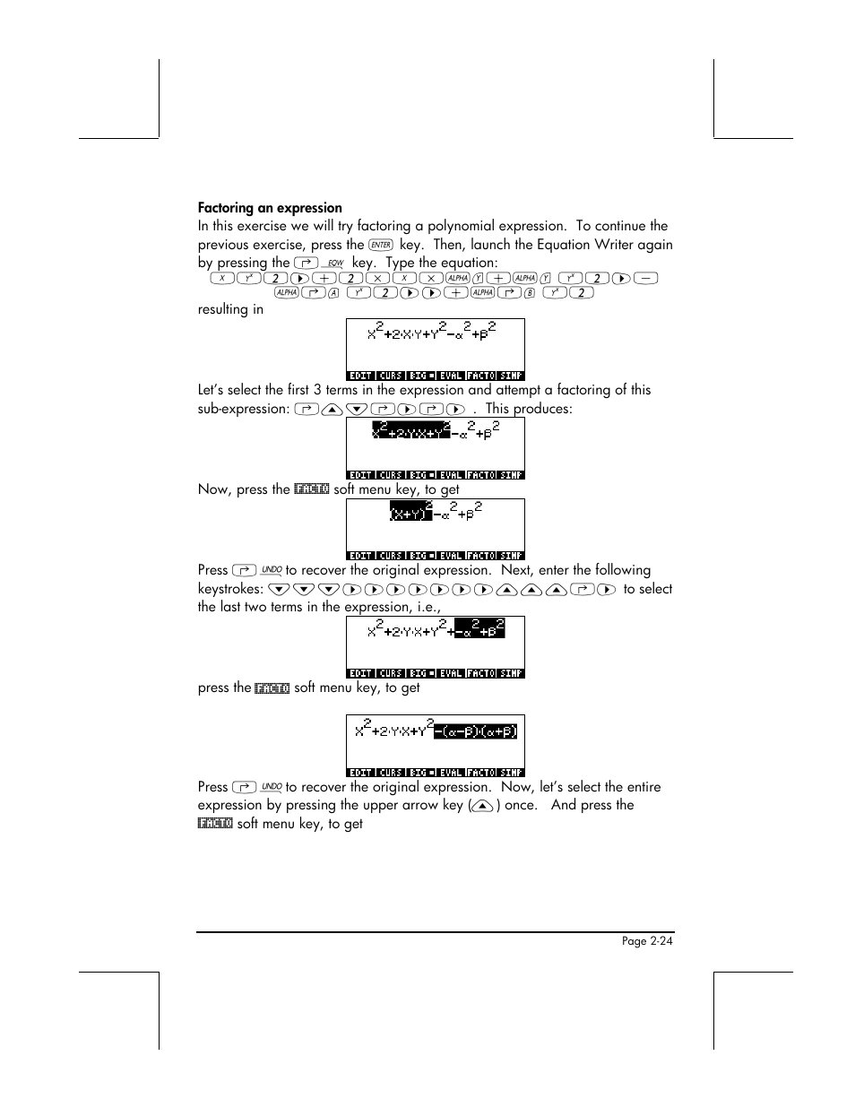 HP 48gII User Manual | Page 82 / 864