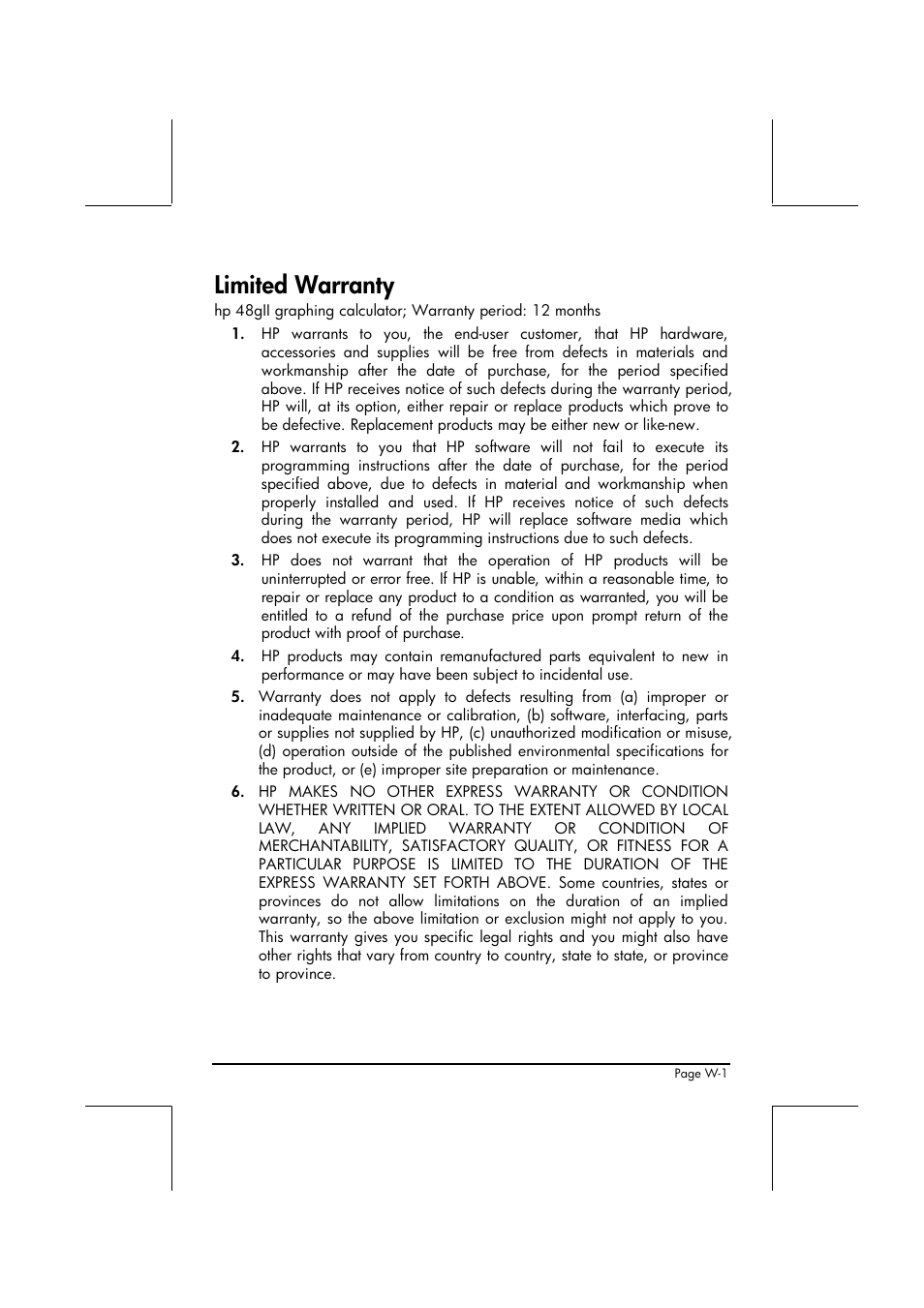 Limited warranty | HP 48gII User Manual | Page 861 / 864