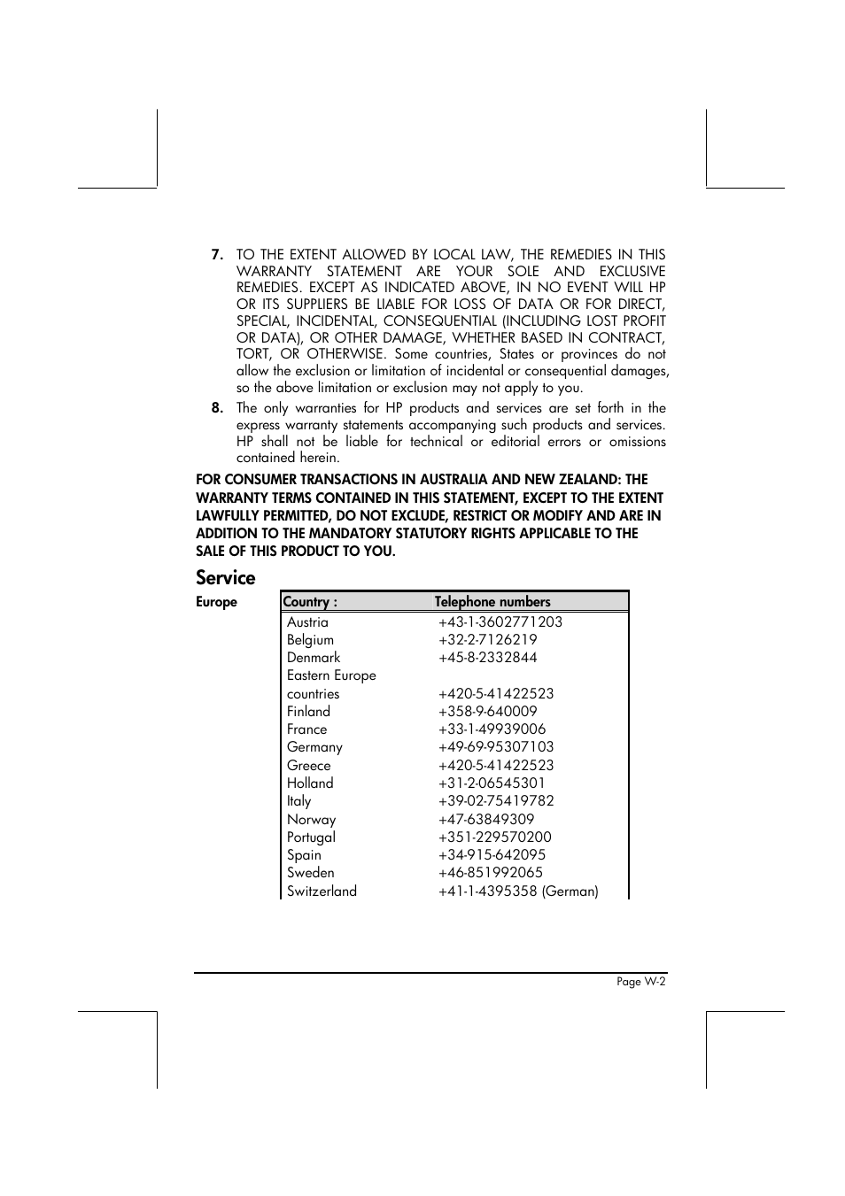 Service | HP 48gII User Manual | Page 862 / 864