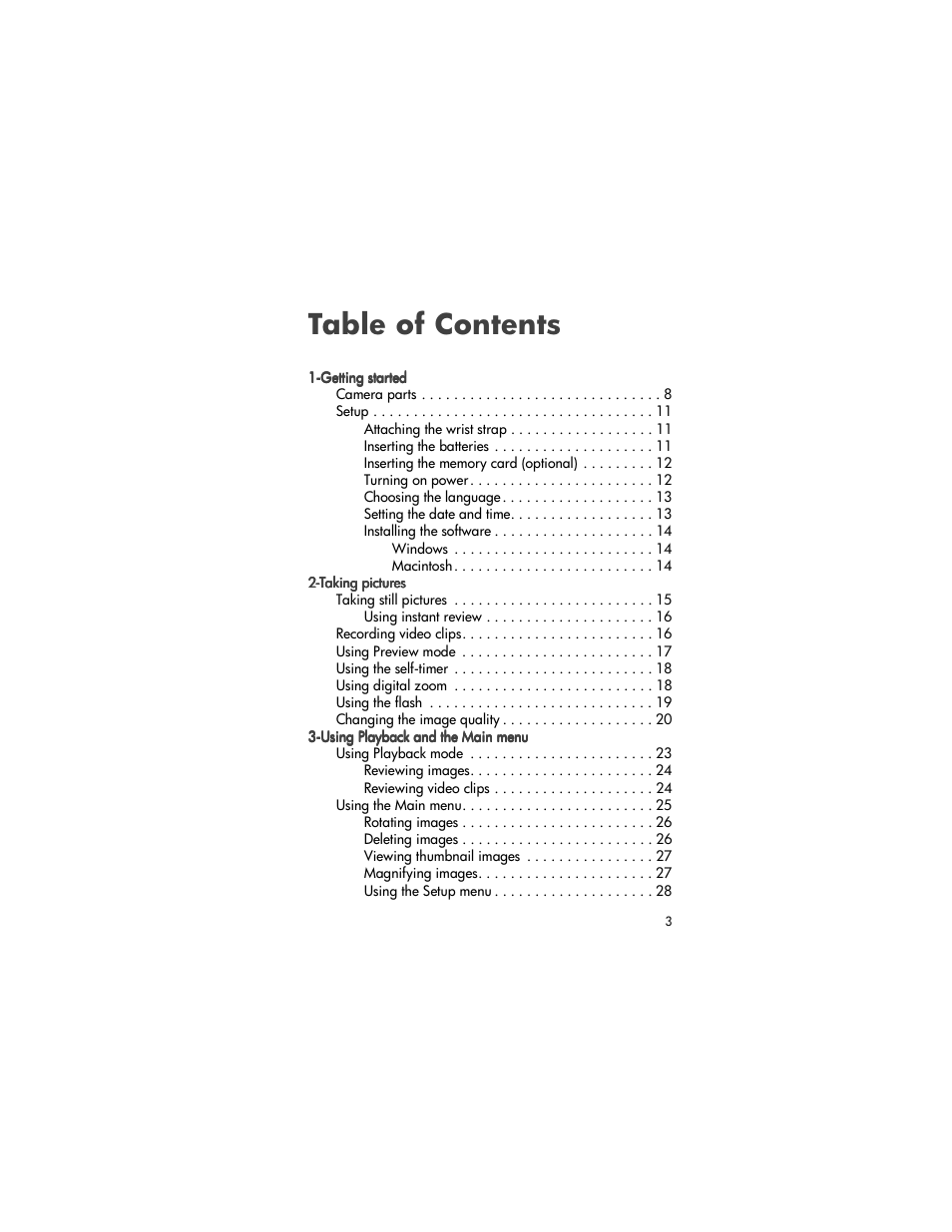 HP 320 User Manual | Page 5 / 80