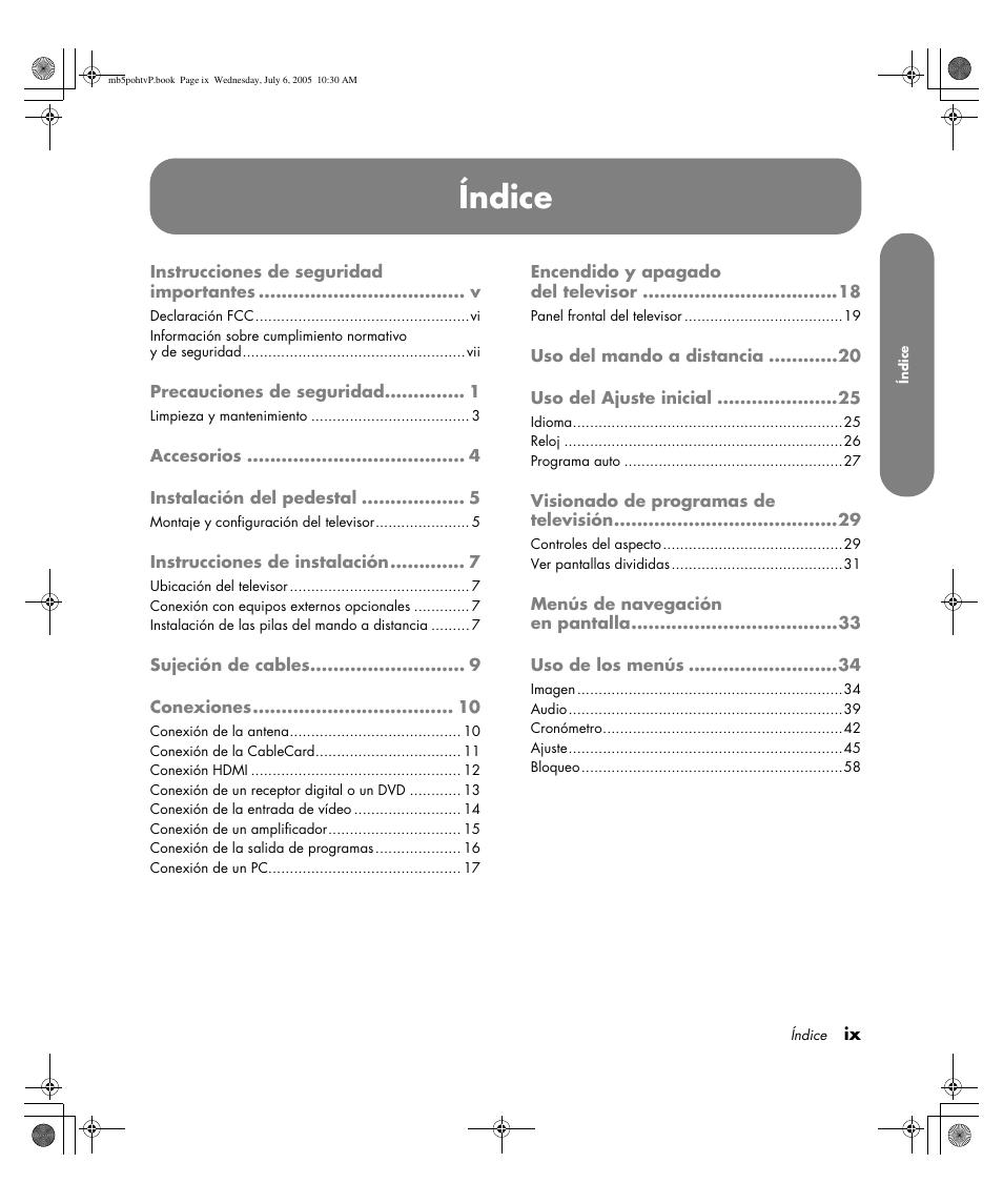 Índice | HP PL5000N User Manual | Page 203 / 294