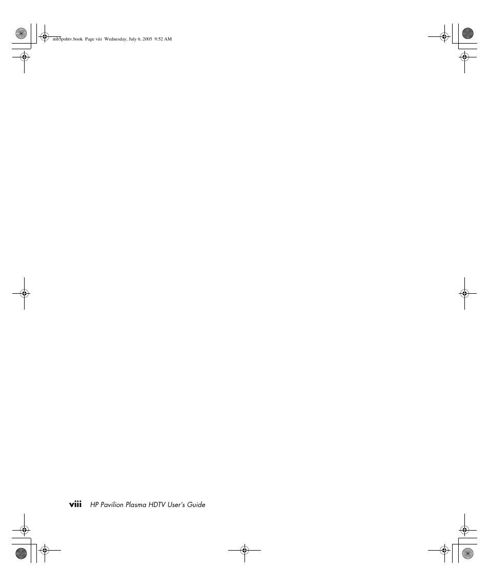 HP PL5000N User Manual | Page 8 / 294
