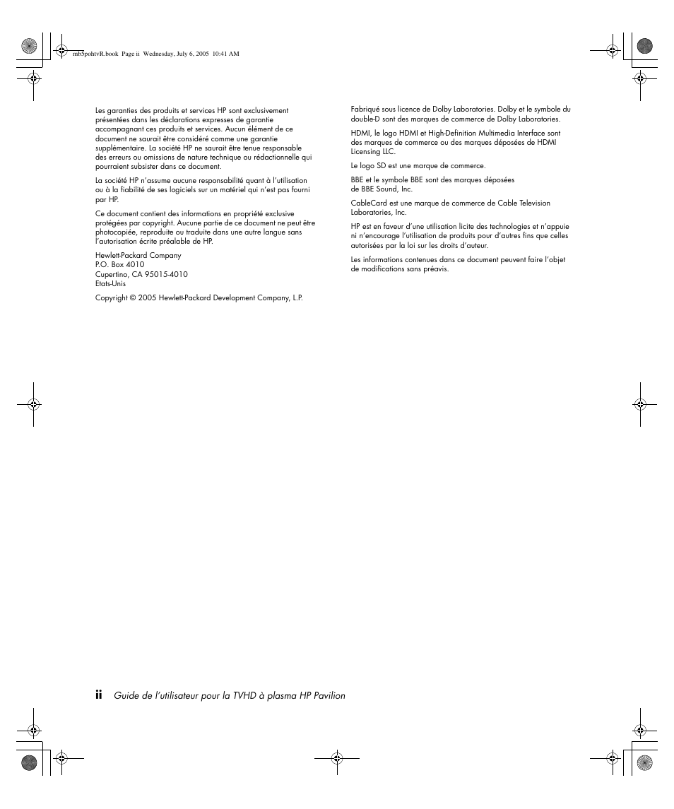 HP PL5000N User Manual | Page 96 / 294