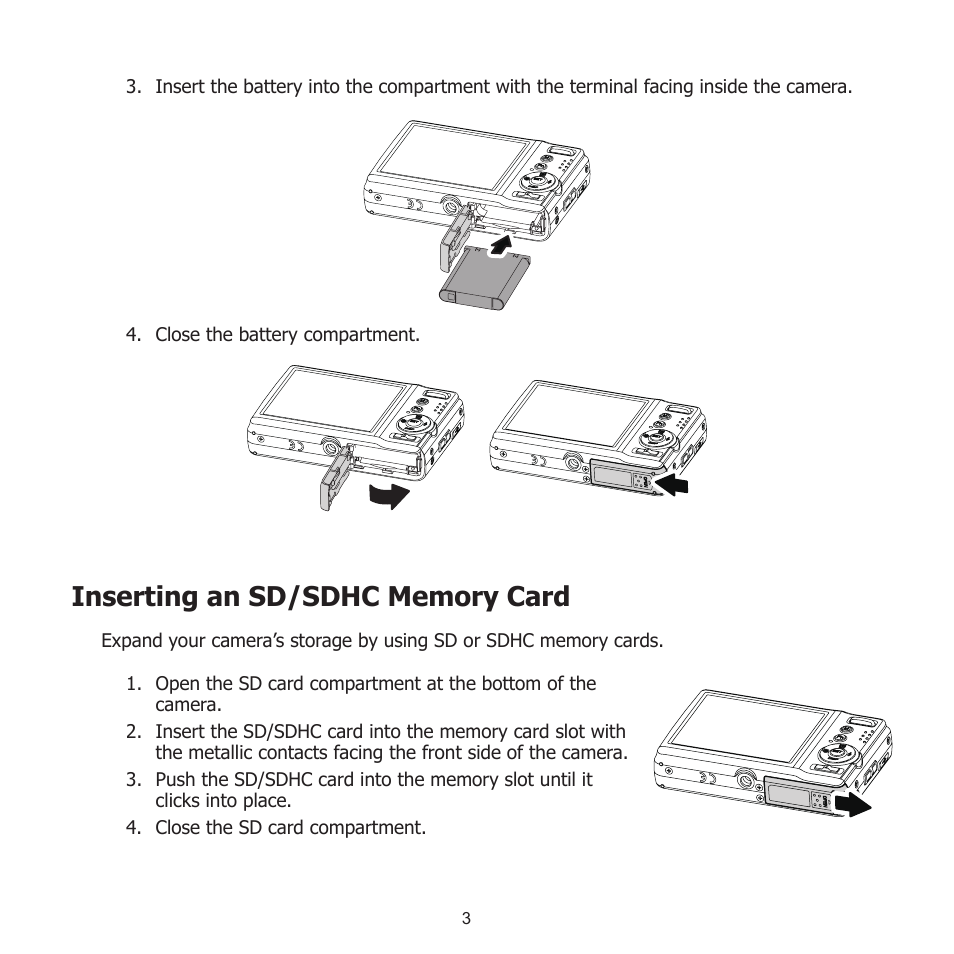 Inserting an sd/sdhc memory card | HP PW550 User Manual | Page 14 / 93