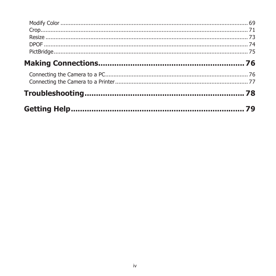 Making connections, Troubleshooting getting help | HP PW550 User Manual | Page 6 / 93