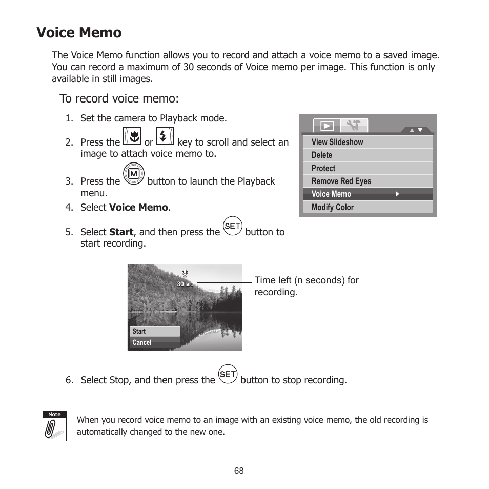 Voice memo | HP PW550 User Manual | Page 79 / 93