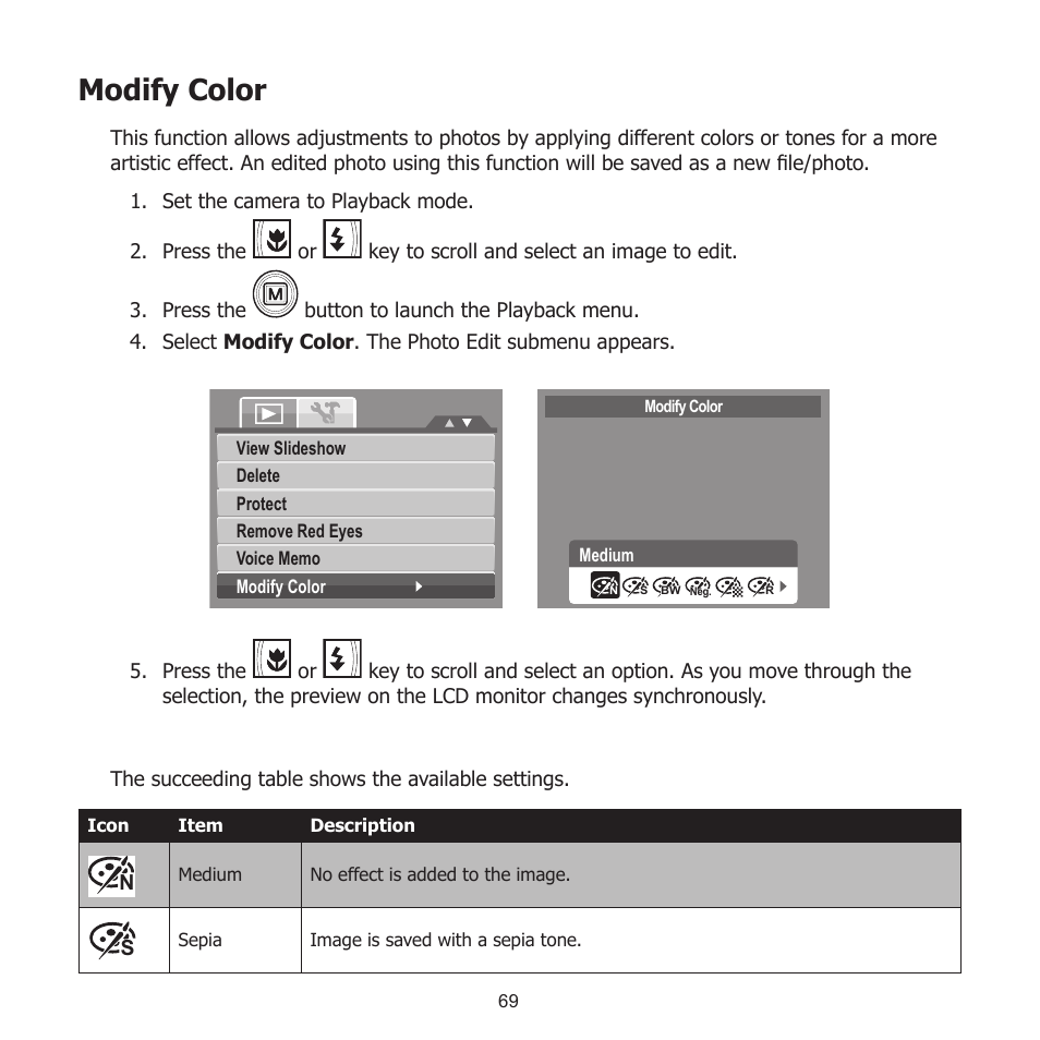 Modify color | HP PW550 User Manual | Page 80 / 93