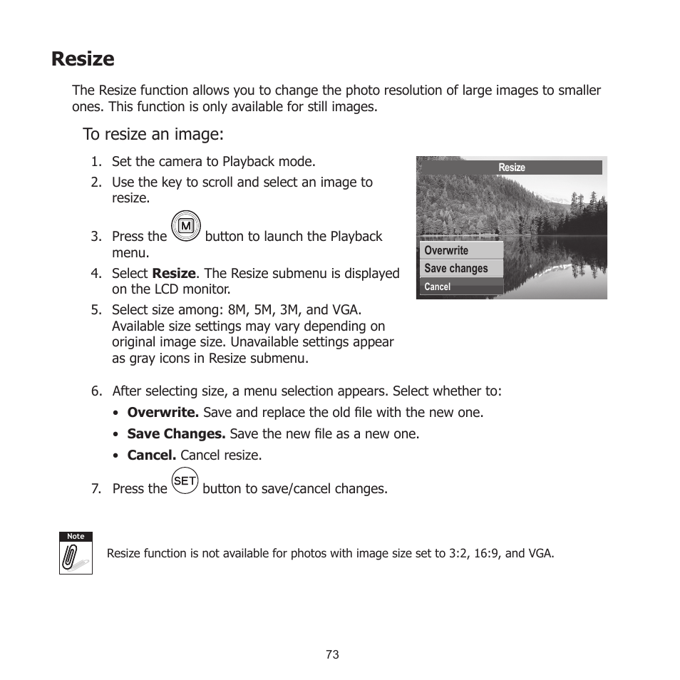 Resize | HP PW550 User Manual | Page 84 / 93