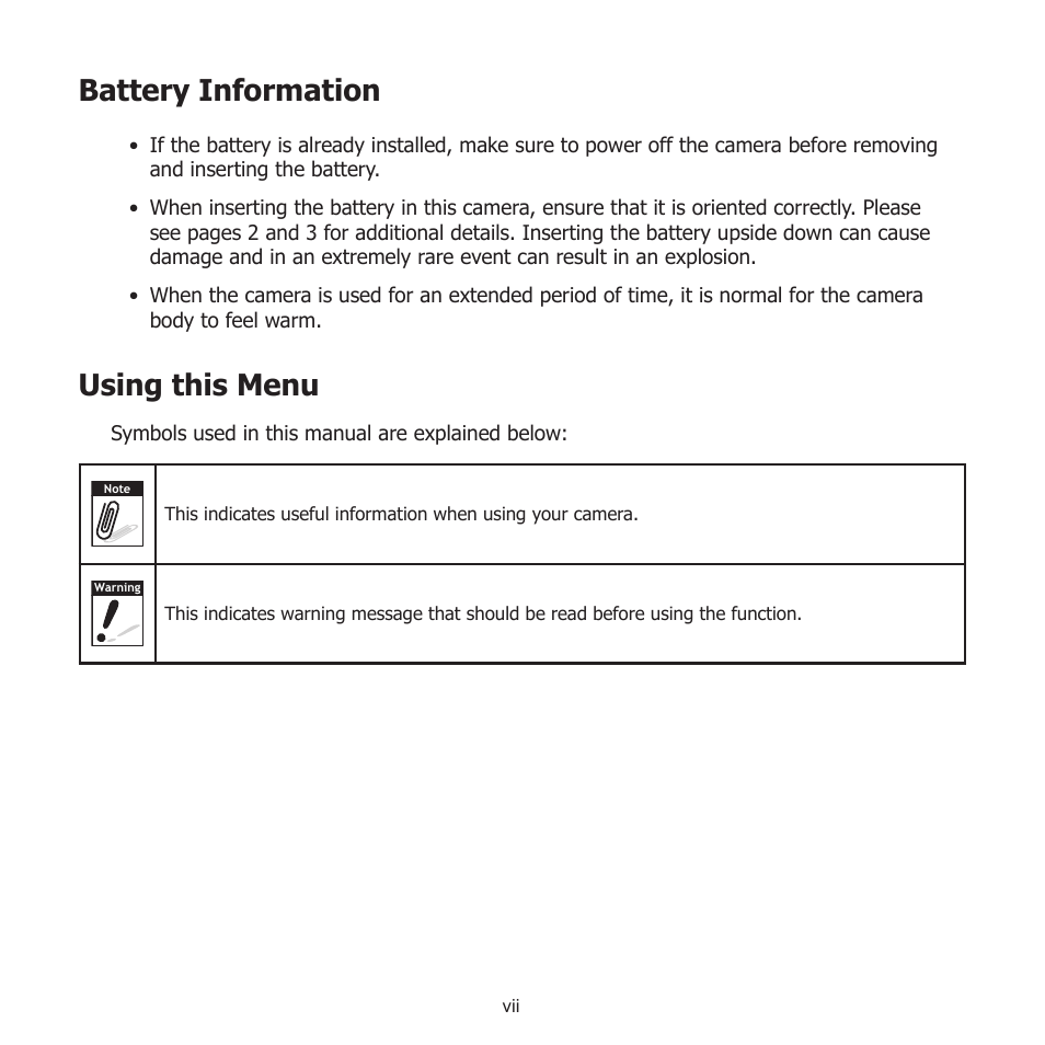 Battery information, Using this menu | HP PW550 User Manual | Page 9 / 93