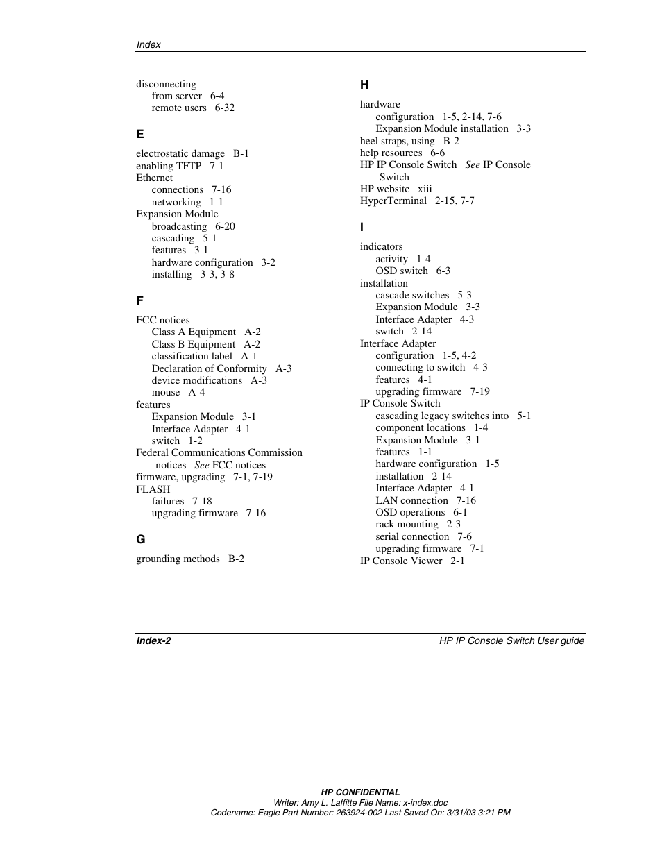 HP 263924-002 User Manual | Page 132 / 135