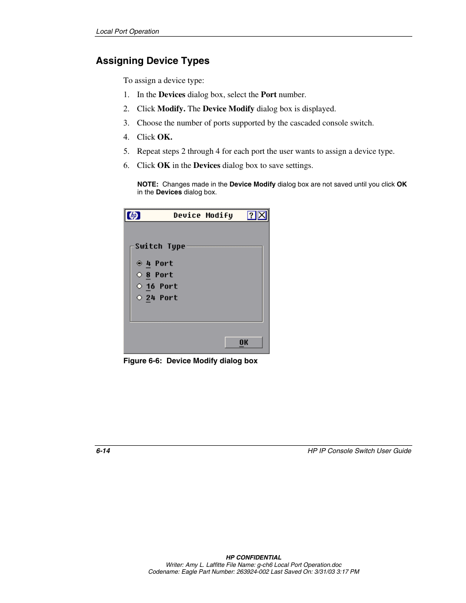 Assigning device types, Assigning device types -14 | HP 263924-002 User Manual | Page 65 / 135