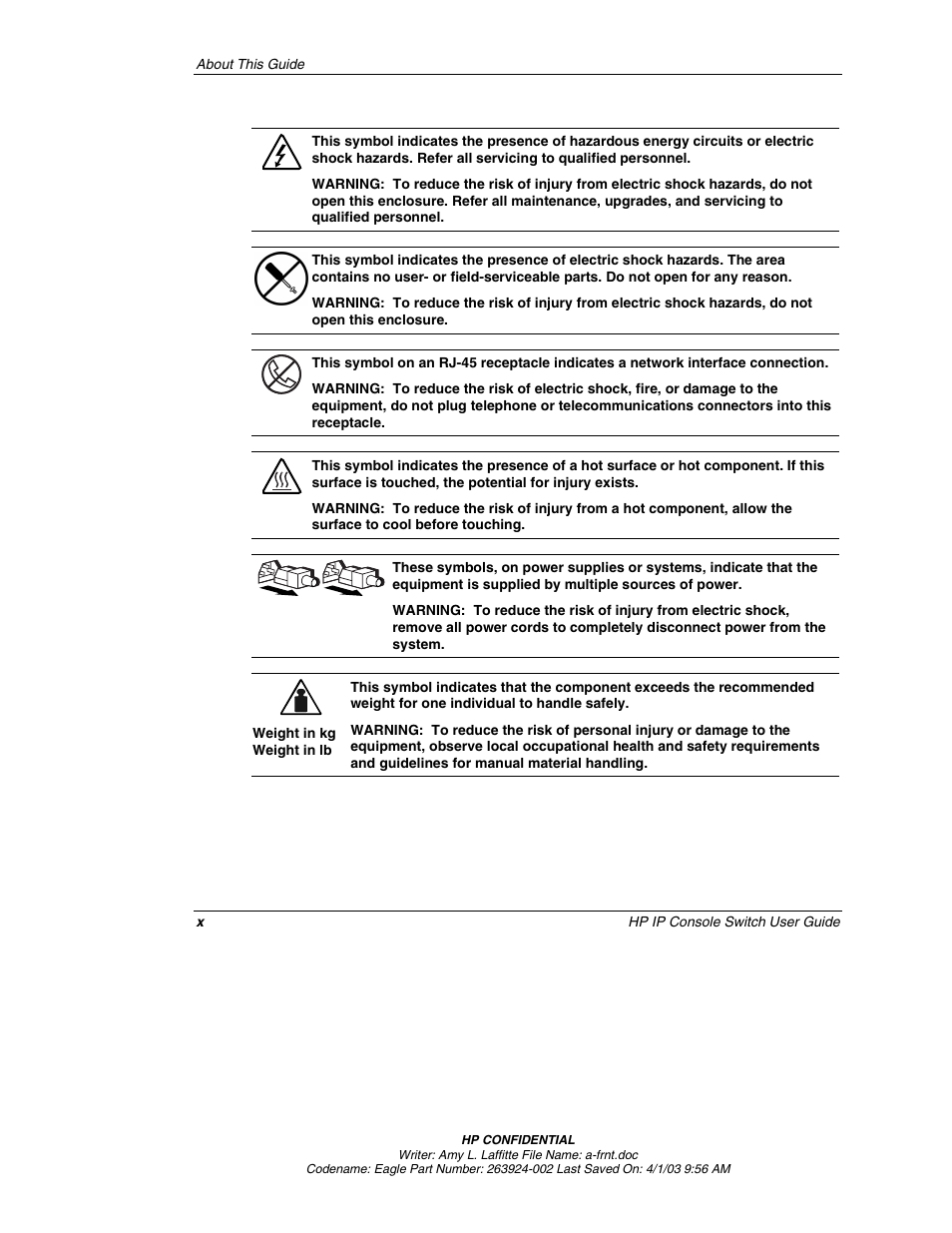 HP 263924-002 User Manual | Page 9 / 135