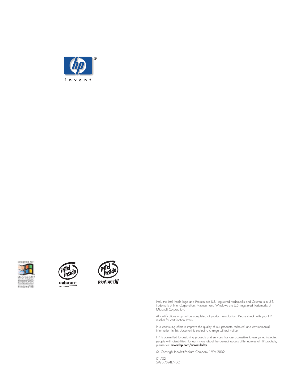 HP xe310 User Manual | Page 12 / 12