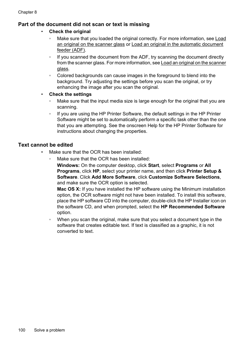 Text cannot be edited | HP 6700 User Manual | Page 104 / 226