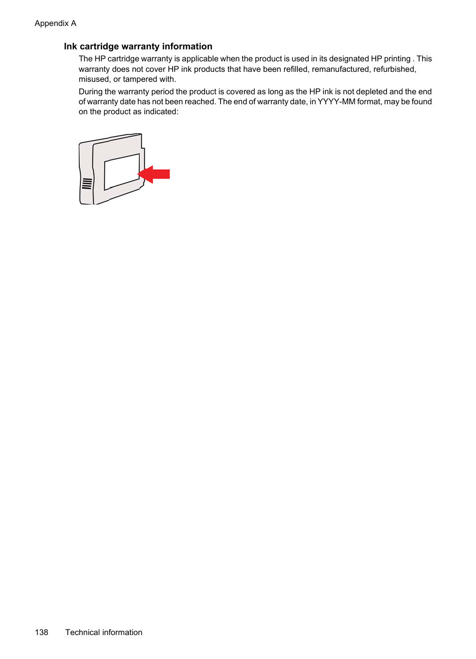 Ink cartridge warranty information | HP 6700 User Manual | Page 142 / 226