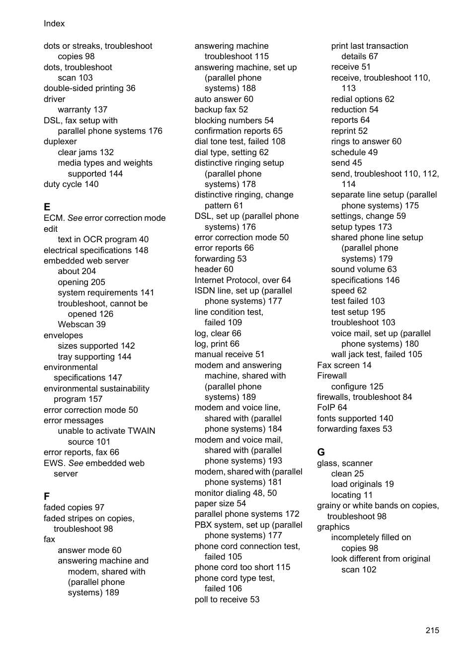 HP 6700 User Manual | Page 219 / 226