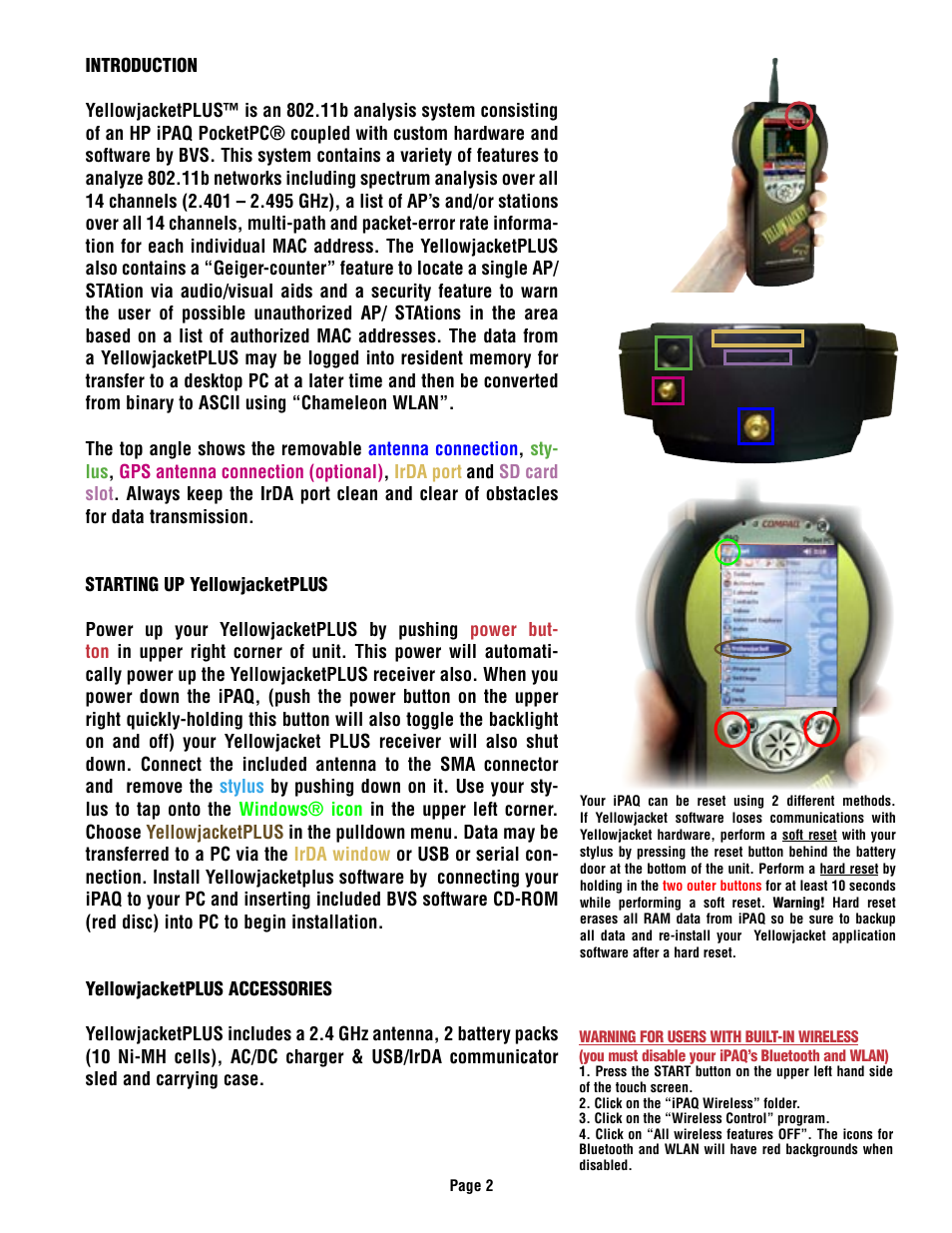 HP YELLOWJACKET PLUS User Manual | Page 3 / 37