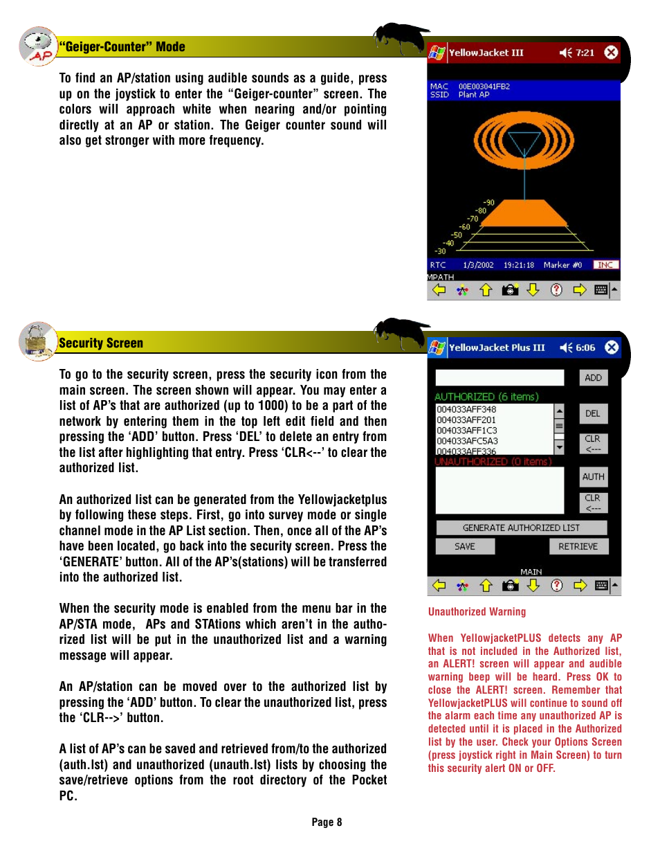 HP YELLOWJACKET PLUS User Manual | Page 9 / 37