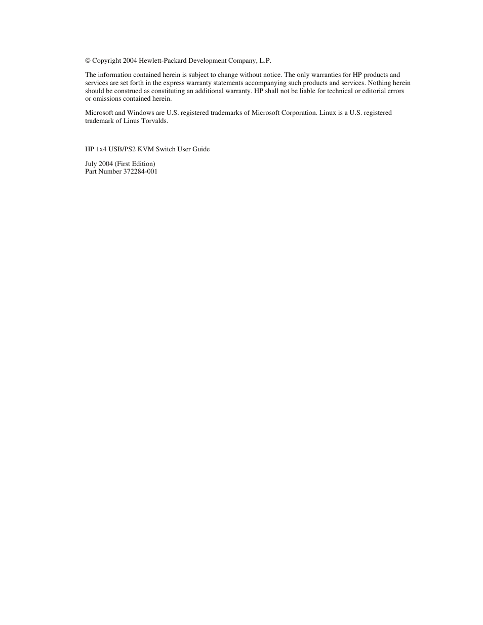 Notice | HP 372284-001 User Manual | Page 2 / 48